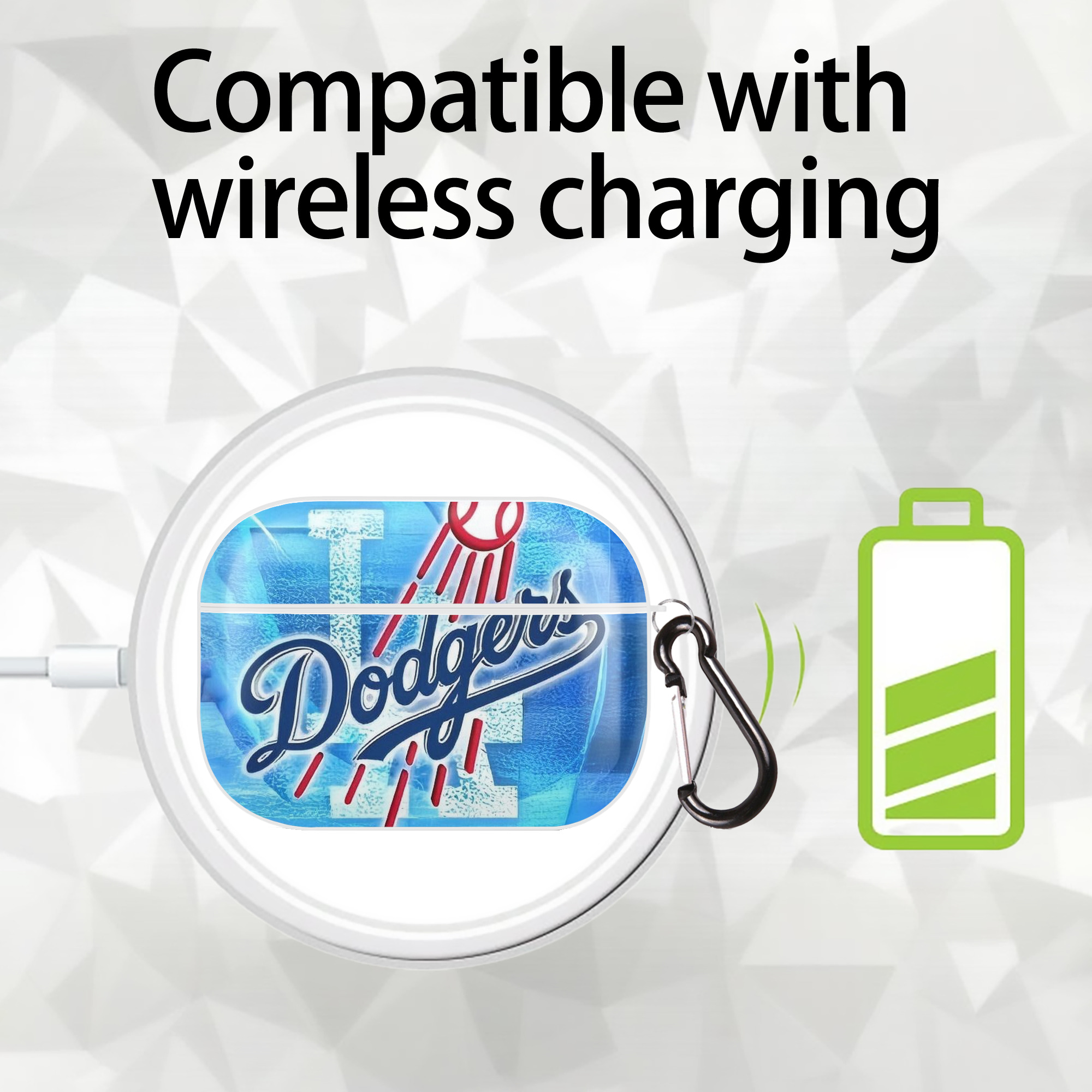  AirPods Pro Hard Case White With Keychain, Durable Flexible PC, Precise Cutouts, Anti-Fingerprint, Yellowing & Scratch Resistant, Full Protection, Washable