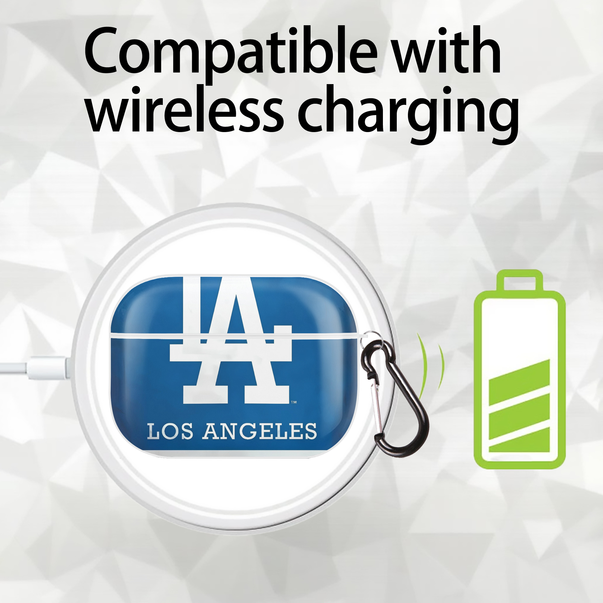  AirPods Pro Hard Case White With Keychain, Durable Flexible PC, Precise Cutouts, Anti-Fingerprint, Yellowing & Scratch Resistant, Full Protection, Washable