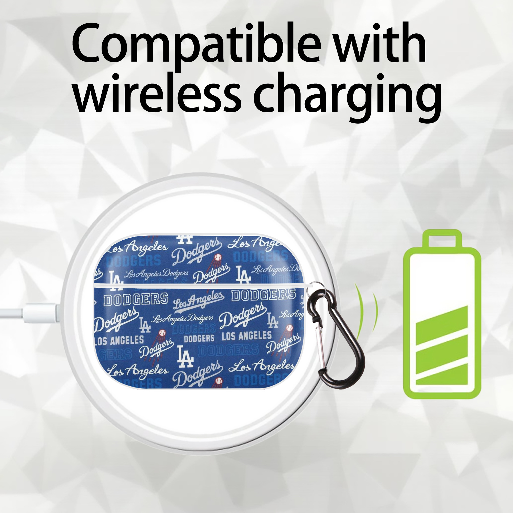  AirPods Pro Hard Case White With Keychain, Durable Flexible PC, Precise Cutouts, Anti-Fingerprint, Yellowing & Scratch Resistant, Full Protection, Washable