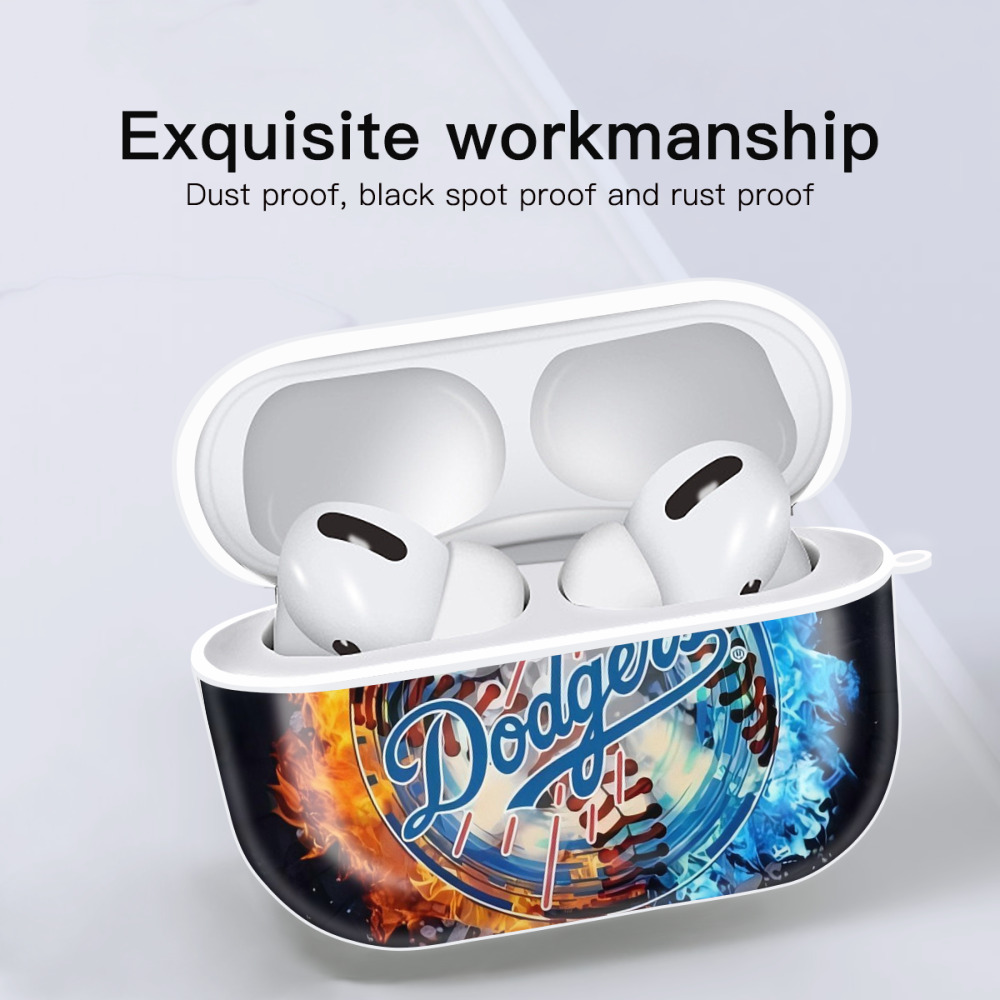  AirPods Pro Hard Case White With Keychain, Durable Flexible PC, Precise Cutouts, Anti-Fingerprint, Yellowing & Scratch Resistant, Full Protection, Washable