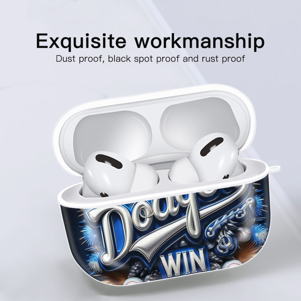  AirPods Pro Hard Case White With Keychain, Durable Flexible PC, Precise Cutouts, Anti-Fingerprint, Yellowing & Scratch Resistant, Full Protection, Washable