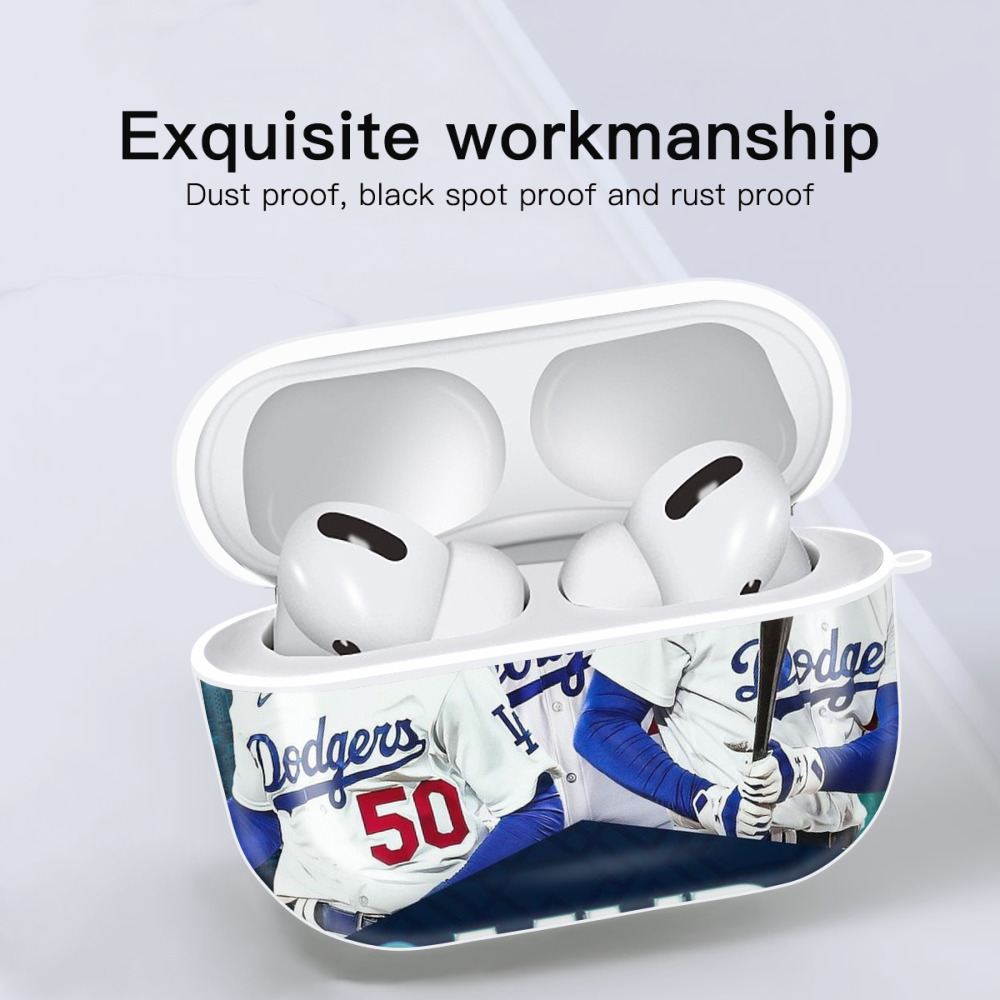  AirPods Pro Hard Case White With Keychain, Durable Flexible PC, Precise Cutouts, Anti-Fingerprint, Yellowing & Scratch Resistant, Full Protection, Washable