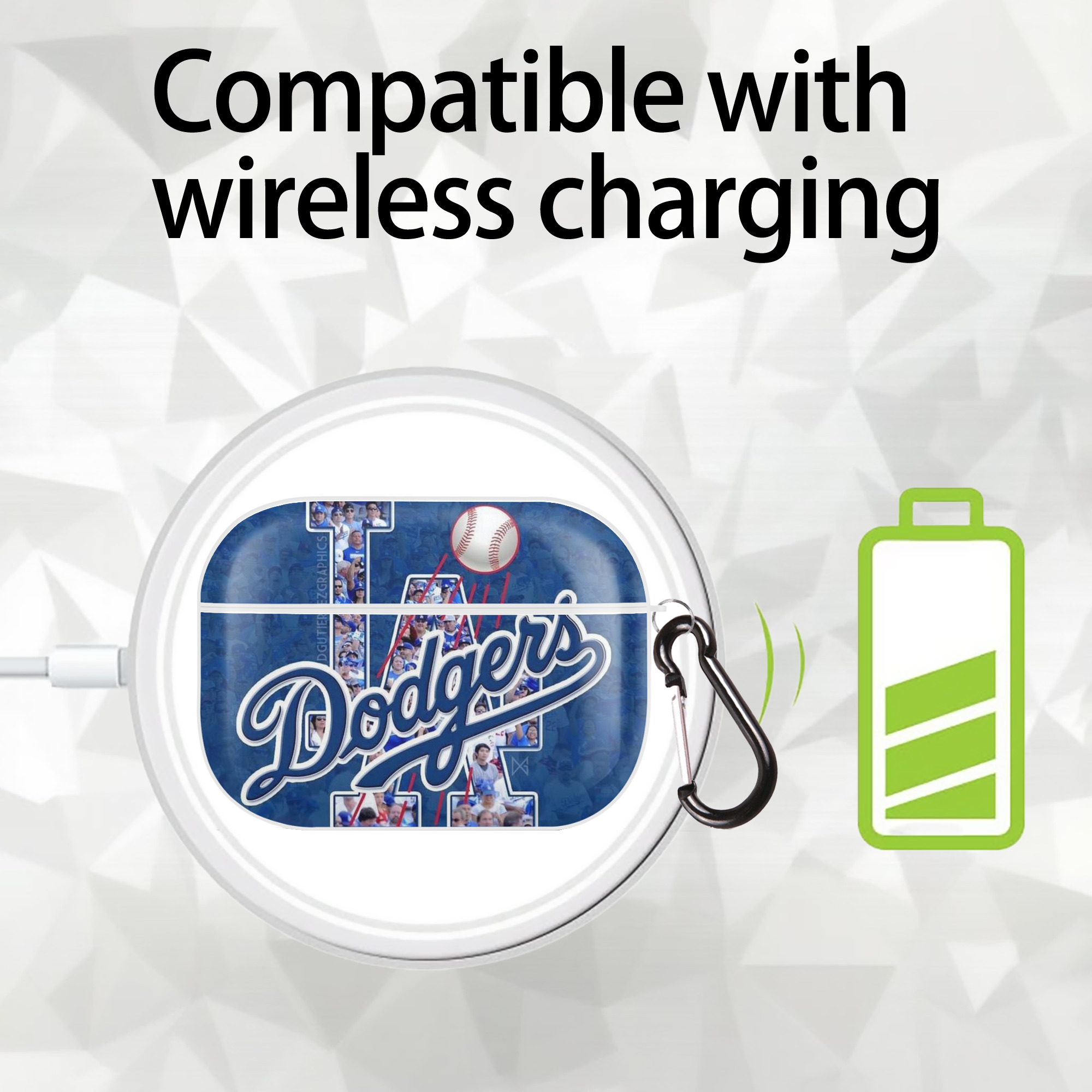  AirPods Pro Hard Case White With Keychain, Durable Flexible PC, Precise Cutouts, Anti-Fingerprint, Yellowing & Scratch Resistant, Full Protection, Washable