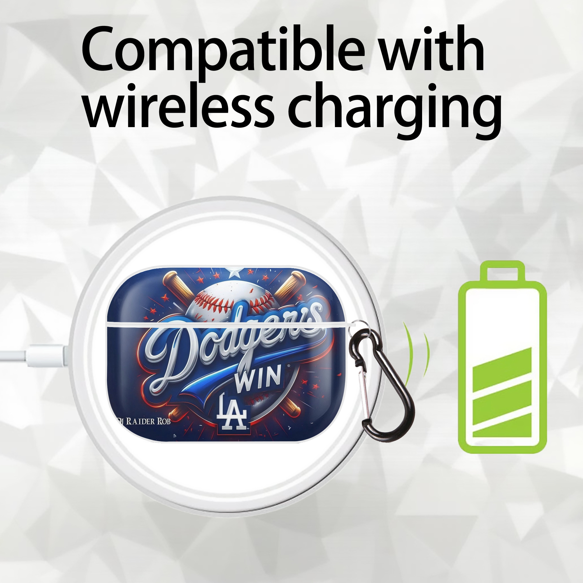  AirPods Pro Hard Case White With Keychain, Durable Flexible PC, Precise Cutouts, Anti-Fingerprint, Yellowing & Scratch Resistant, Full Protection, Washable