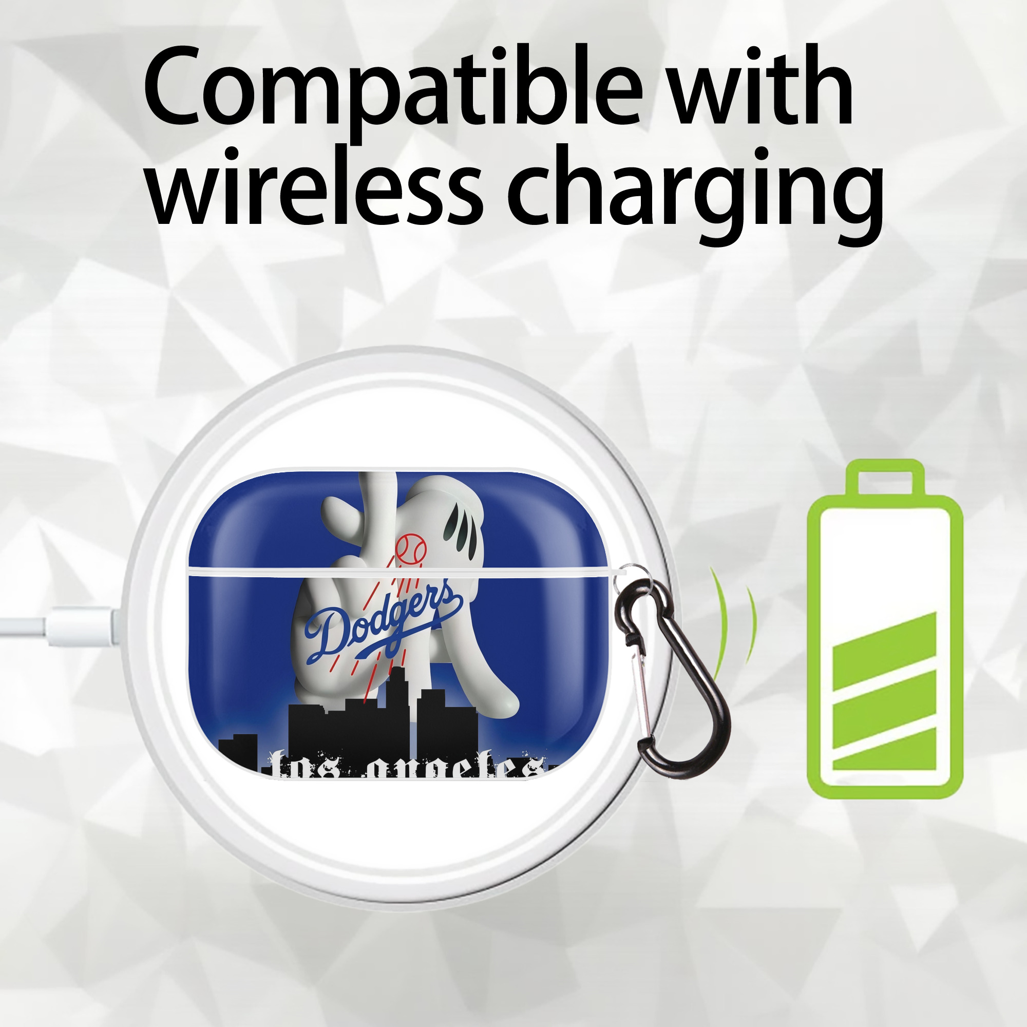  AirPods Pro Hard Case White With Keychain, Durable Flexible PC, Precise Cutouts, Anti-Fingerprint, Yellowing & Scratch Resistant, Full Protection, Washable