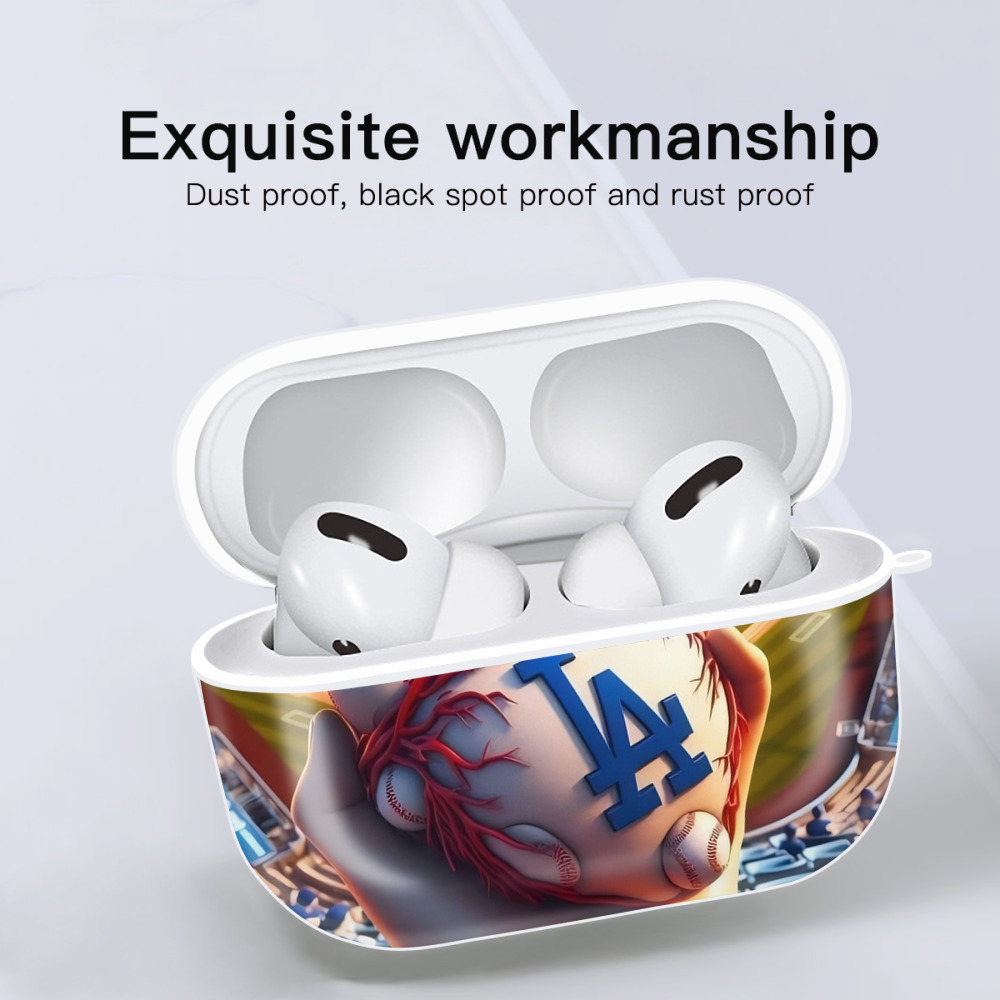  AirPods Pro Hard Case White With Keychain, Durable Flexible PC, Precise Cutouts, Anti-Fingerprint, Yellowing & Scratch Resistant, Full Protection, Washable