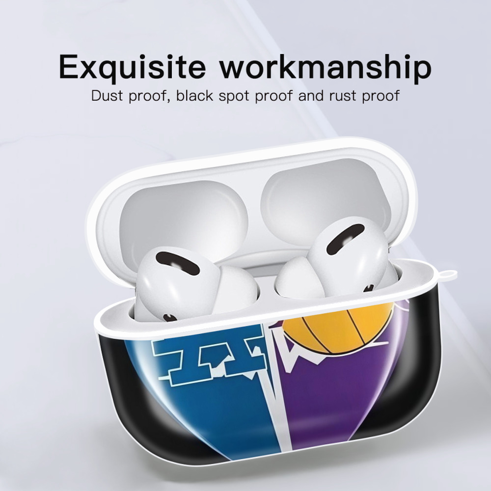  AirPods Pro Hard Case White With Keychain, Durable Flexible PC, Precise Cutouts, Anti-Fingerprint, Yellowing & Scratch Resistant, Full Protection, Washable