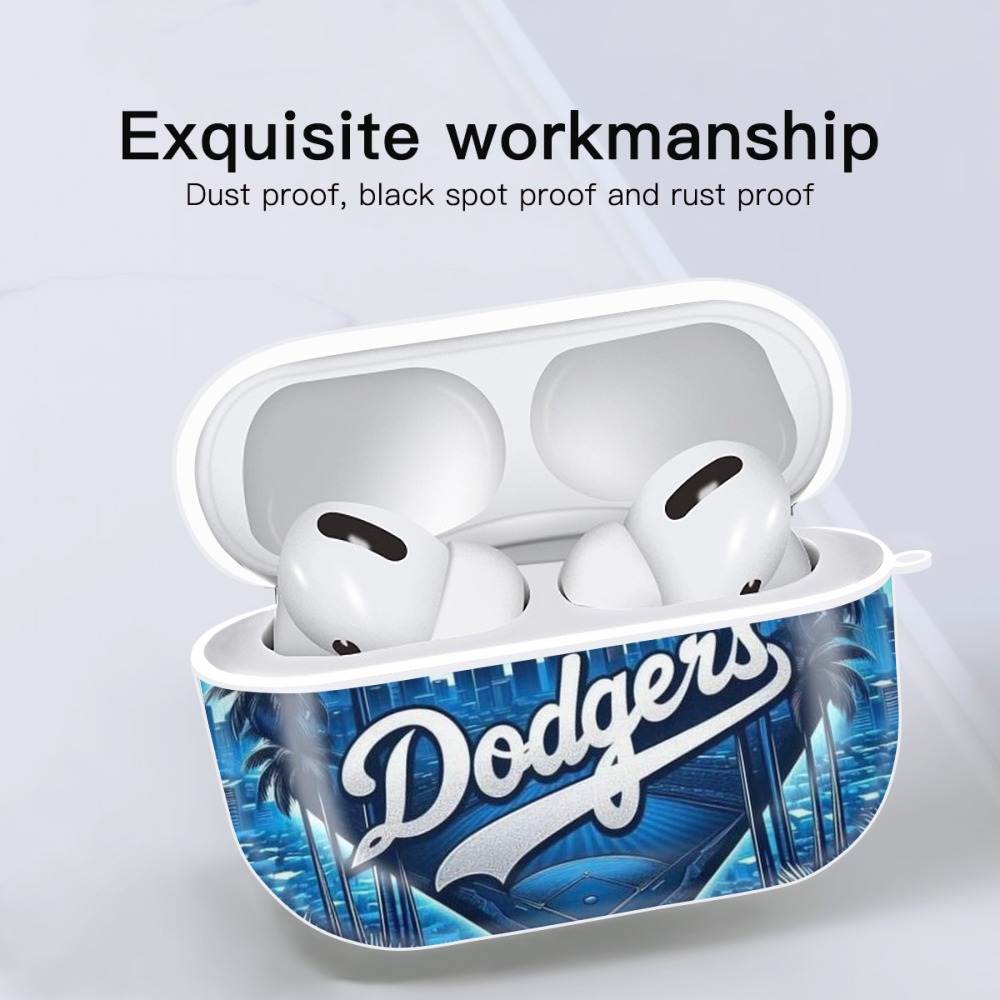  AirPods Pro Hard Case White With Keychain, Durable Flexible PC, Precise Cutouts, Anti-Fingerprint, Yellowing & Scratch Resistant, Full Protection, Washable