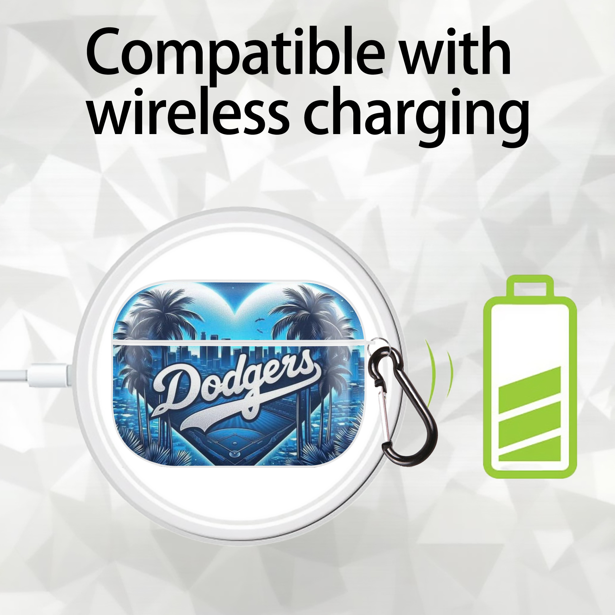  AirPods Pro Hard Case White With Keychain, Durable Flexible PC, Precise Cutouts, Anti-Fingerprint, Yellowing & Scratch Resistant, Full Protection, Washable