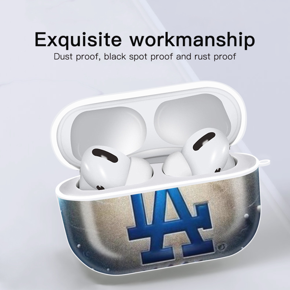  AirPods Pro Hard Case White With Keychain, Durable Flexible PC, Precise Cutouts, Anti-Fingerprint, Yellowing & Scratch Resistant, Full Protection, Washable