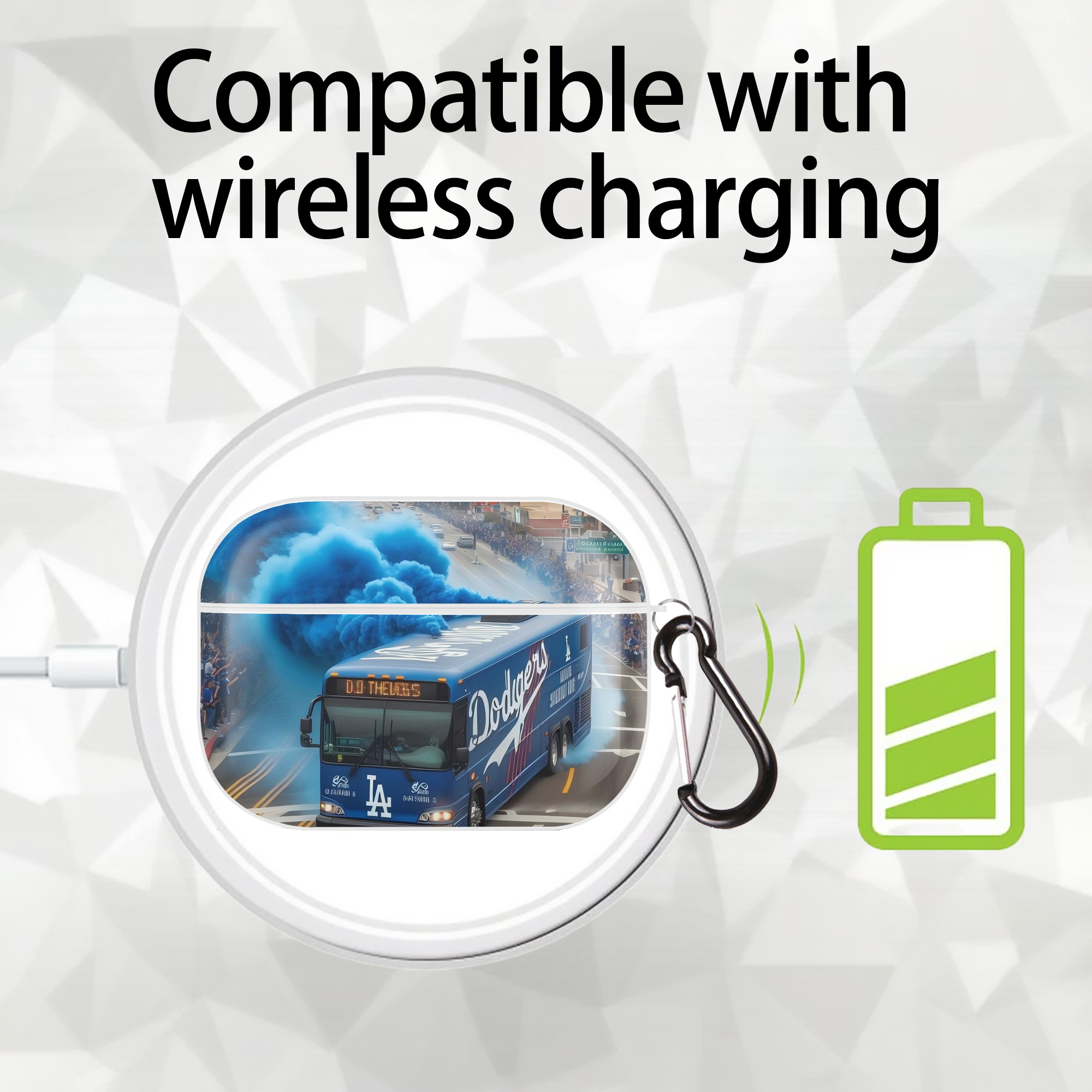  AirPods Pro Hard Case White With Keychain, Durable Flexible PC, Precise Cutouts, Anti-Fingerprint, Yellowing & Scratch Resistant, Full Protection, Washable