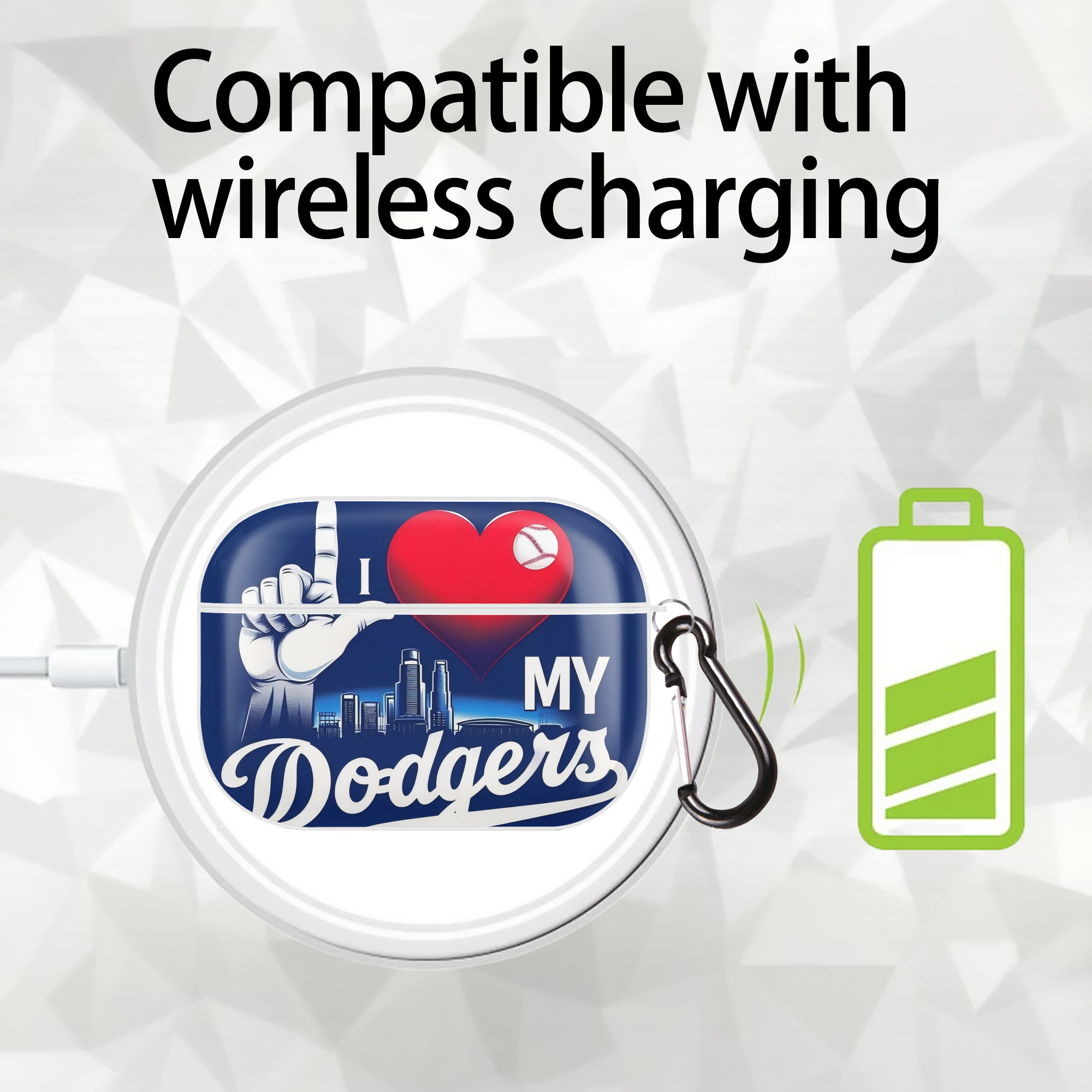  AirPods Pro Hard Case White With Keychain, Durable Flexible PC, Precise Cutouts, Anti-Fingerprint, Yellowing & Scratch Resistant, Full Protection, Washable