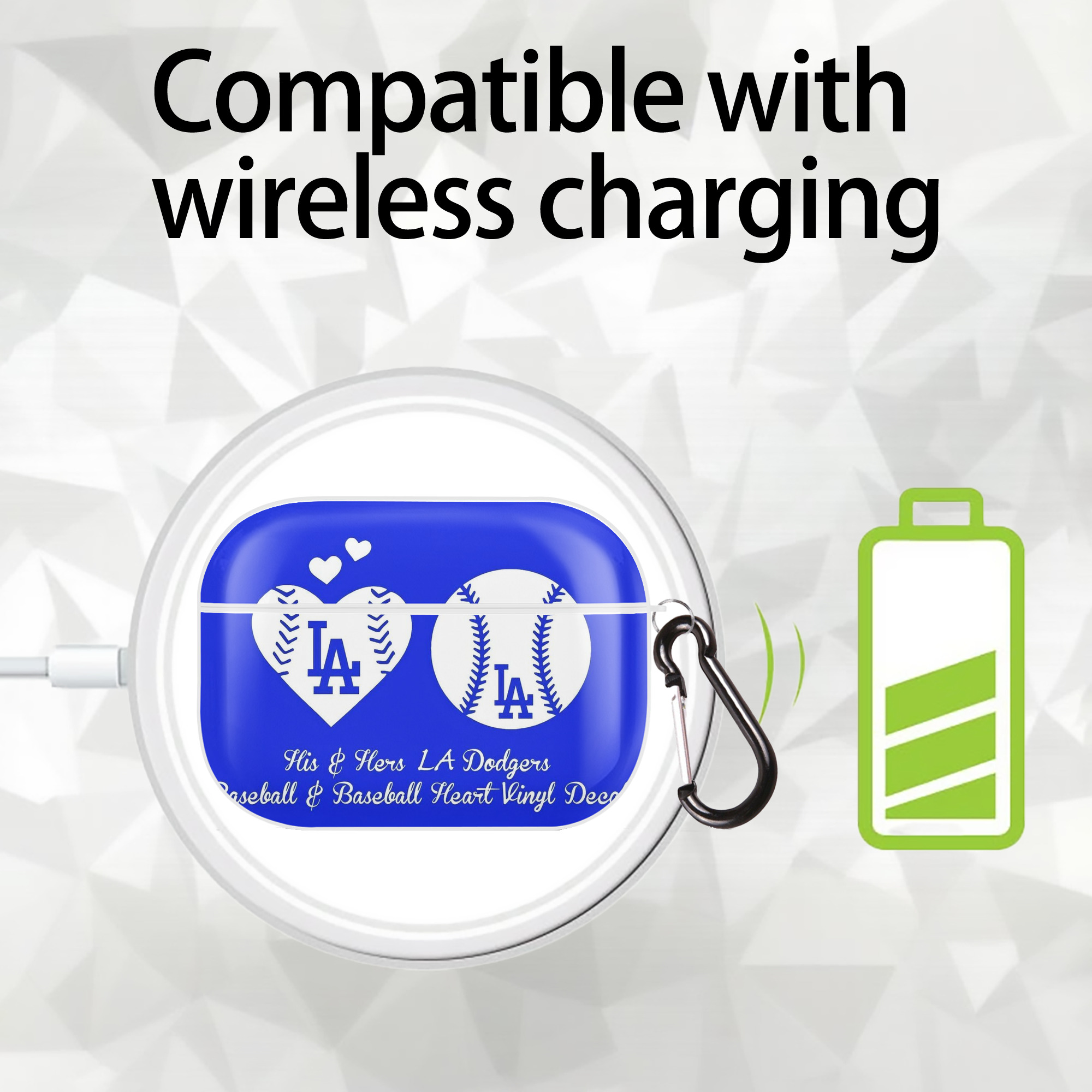  AirPods Pro Hard Case White With Keychain, Durable Flexible PC, Precise Cutouts, Anti-Fingerprint, Yellowing & Scratch Resistant, Full Protection, Washable