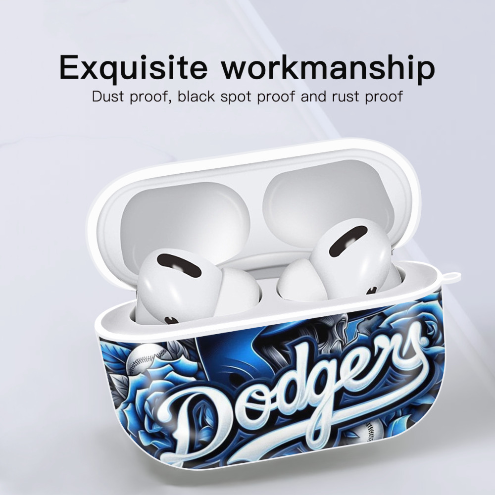  AirPods Pro Hard Case White With Keychain, Durable Flexible PC, Precise Cutouts, Anti-Fingerprint, Yellowing & Scratch Resistant, Full Protection, Washable