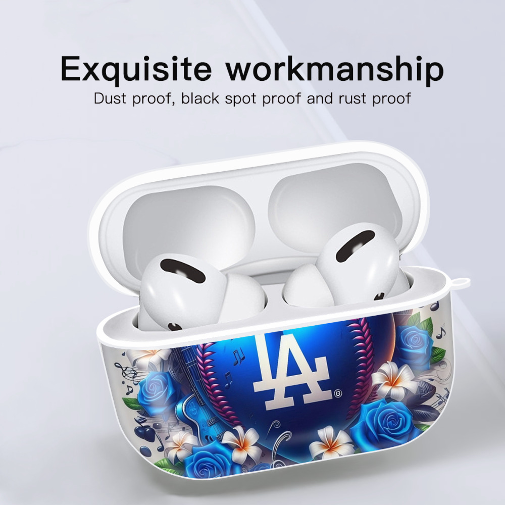  AirPods Pro Hard Case White With Keychain, Durable Flexible PC, Precise Cutouts, Anti-Fingerprint, Yellowing & Scratch Resistant, Full Protection, Washable