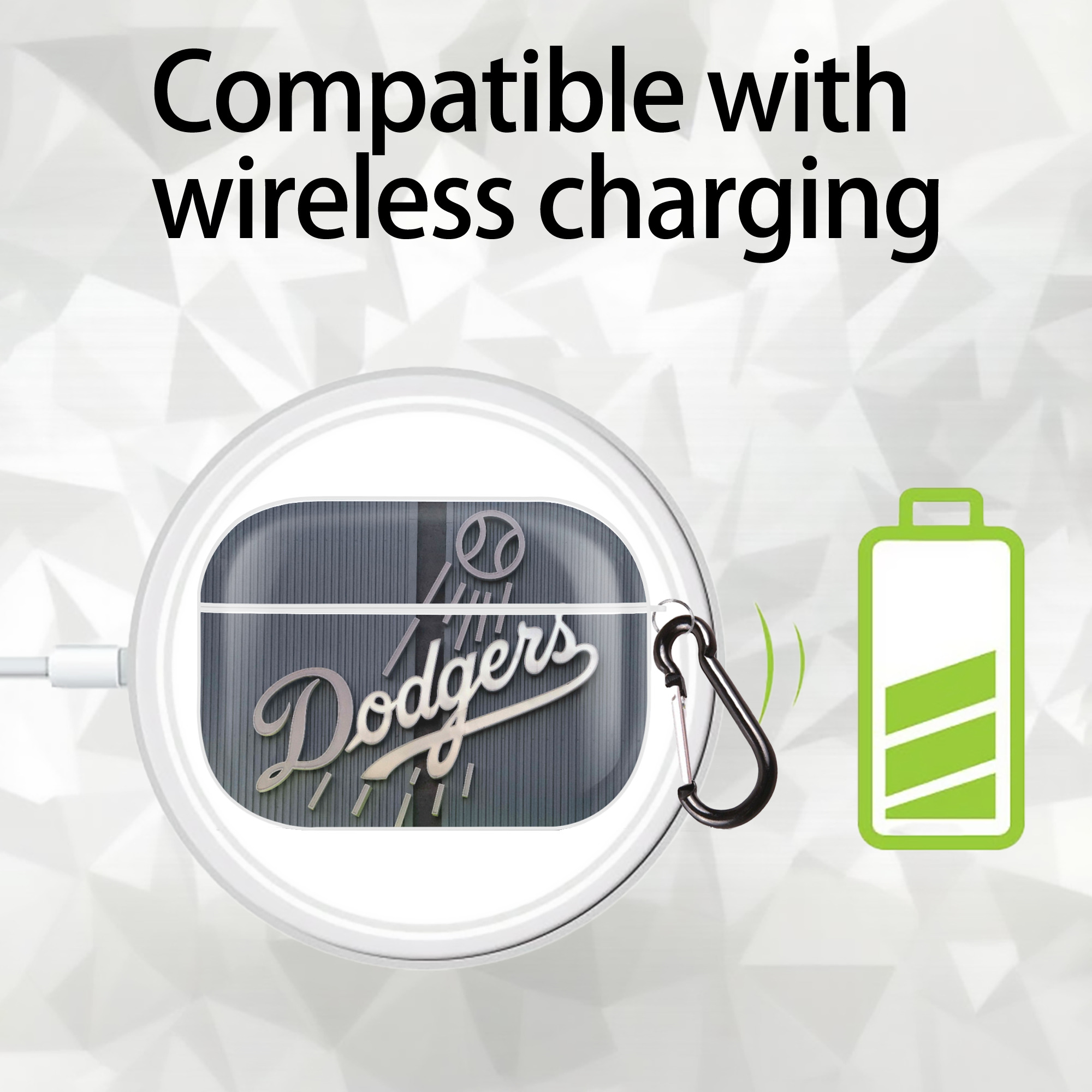  AirPods Pro Hard Case White With Keychain, Durable Flexible PC, Precise Cutouts, Anti-Fingerprint, Yellowing & Scratch Resistant, Full Protection, Washable