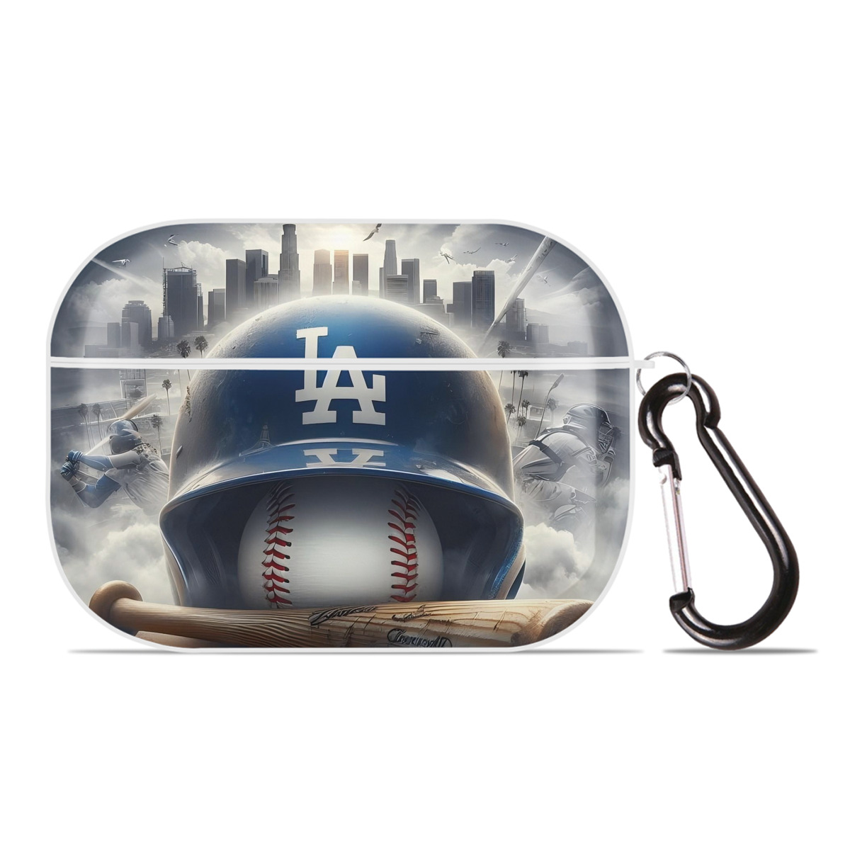  AirPods Pro Hard Case White With Keychain, Durable Flexible PC, Precise Cutouts, Anti-Fingerprint, Yellowing & Scratch Resistant, Full Protection, Washable