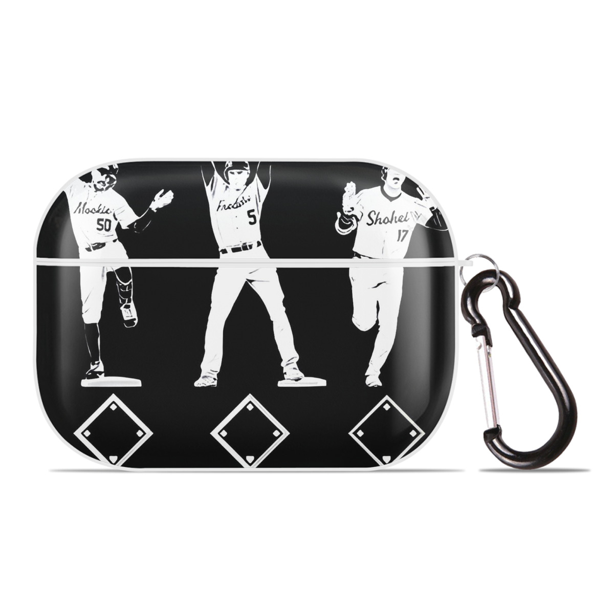  AirPods Pro Hard Case White With Keychain, Durable Flexible PC, Precise Cutouts, Anti-Fingerprint, Yellowing & Scratch Resistant, Full Protection, Washable