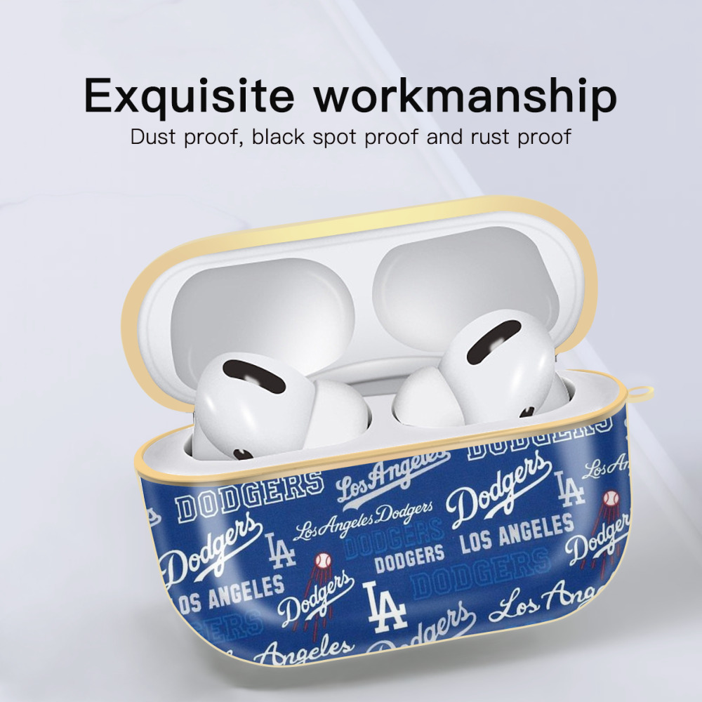  Luxury Gold AirPods Pro Case With Keychain, Flexible PC Material, Full Protection, Precise Cutouts, Anti-Fingerprint, Washable, Durable Design