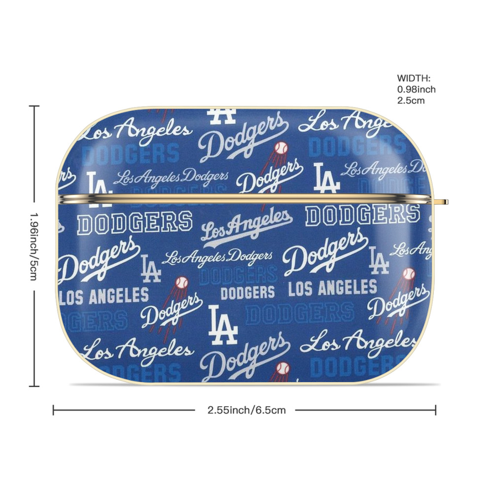  Luxury Gold AirPods Pro Case With Keychain, Flexible PC Material, Full Protection, Precise Cutouts, Anti-Fingerprint, Washable, Durable Design