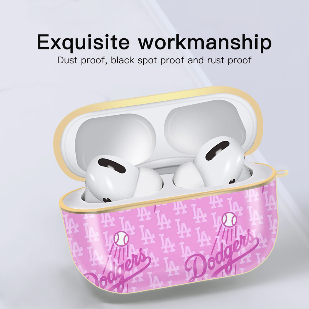  Luxury Gold AirPods Pro Case With Keychain, Flexible PC Material, Full Protection, Precise Cutouts, Anti-Fingerprint, Washable, Durable Design