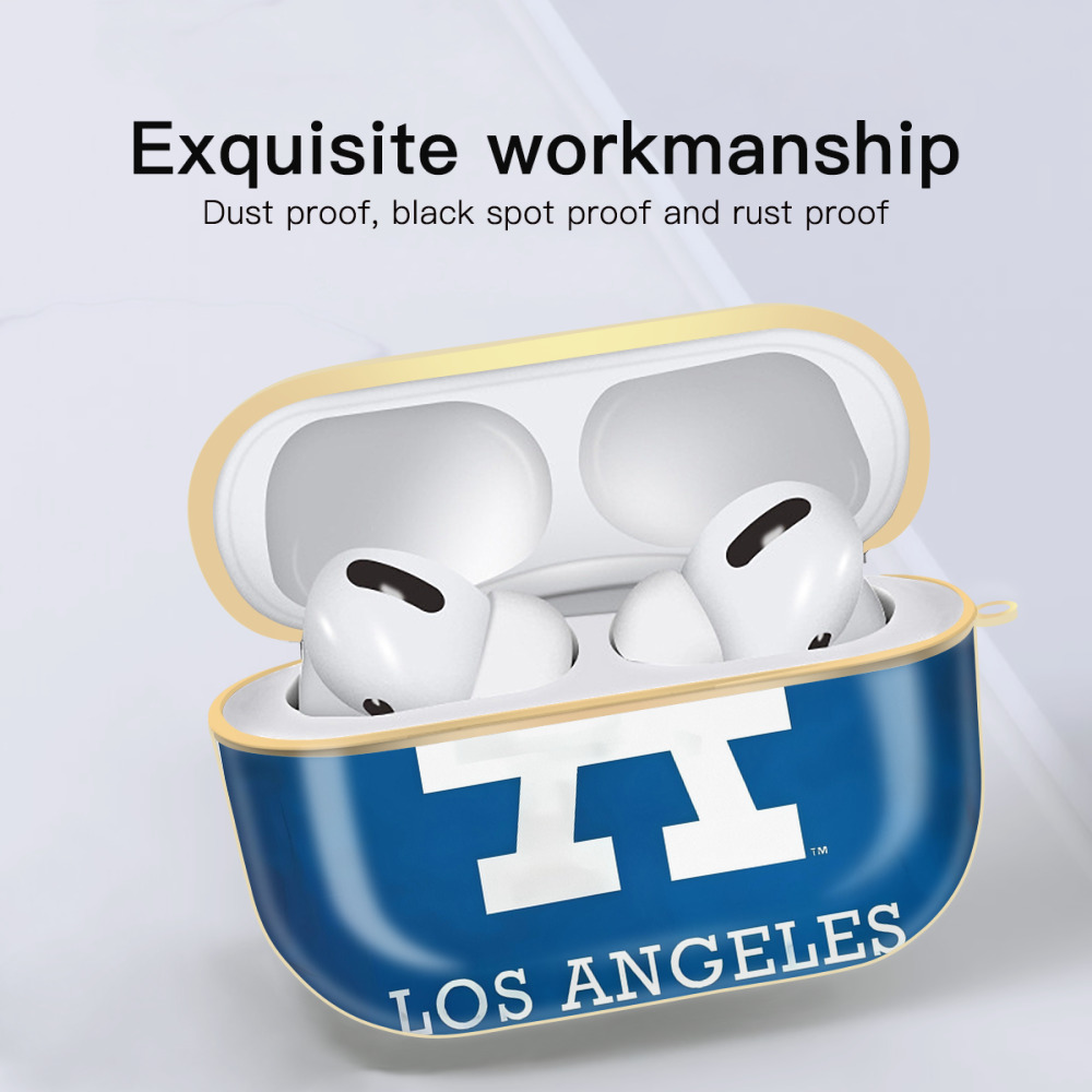  Luxury Gold AirPods Pro Case With Keychain, Flexible PC Material, Full Protection, Precise Cutouts, Anti-Fingerprint, Washable, Durable Design