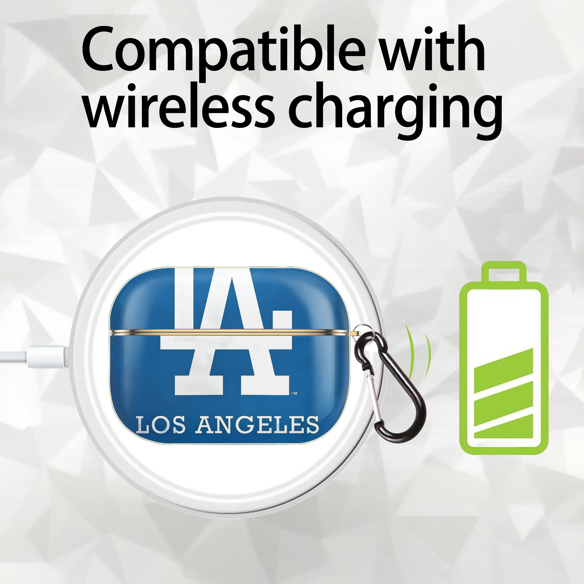  Luxury Gold AirPods Pro Case With Keychain, Flexible PC Material, Full Protection, Precise Cutouts, Anti-Fingerprint, Washable, Durable Design