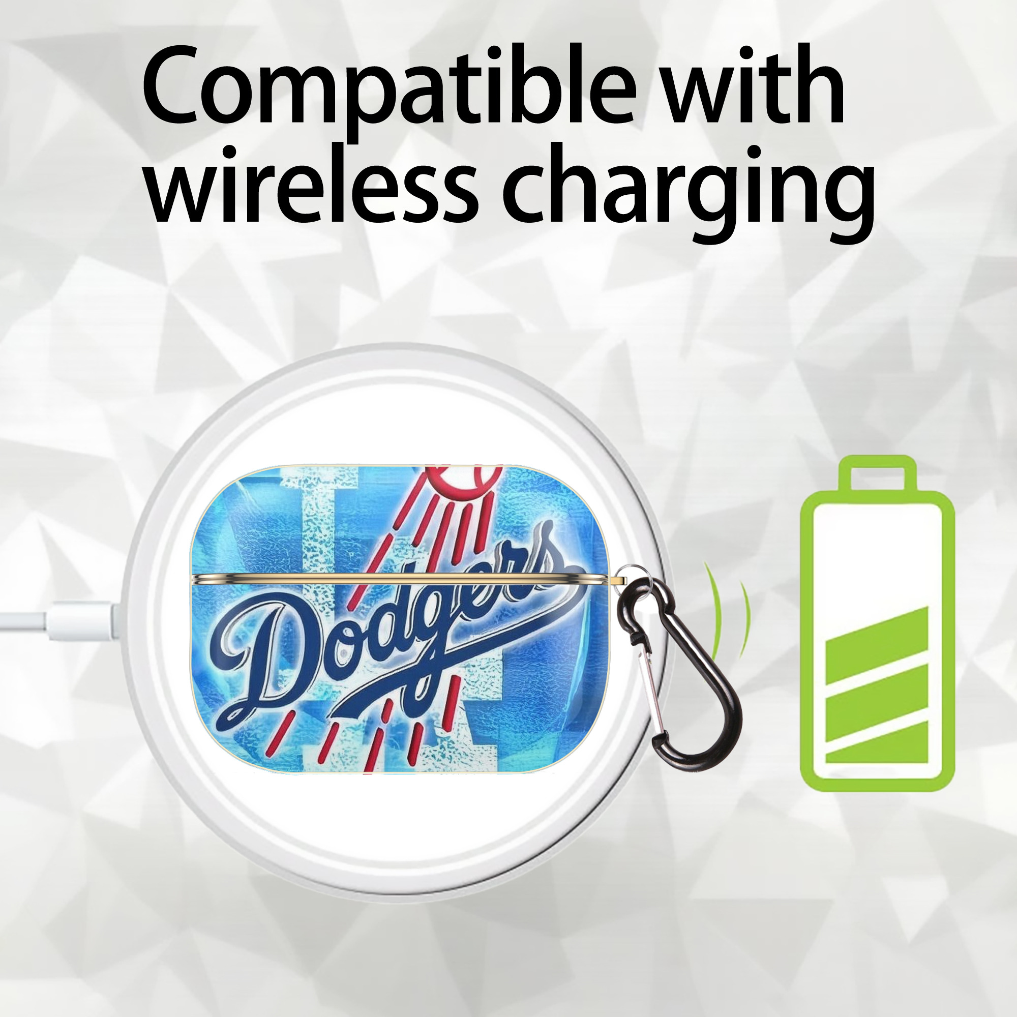  Luxury Gold AirPods Pro Case With Keychain, Flexible PC Material, Full Protection, Precise Cutouts, Anti-Fingerprint, Washable, Durable Design