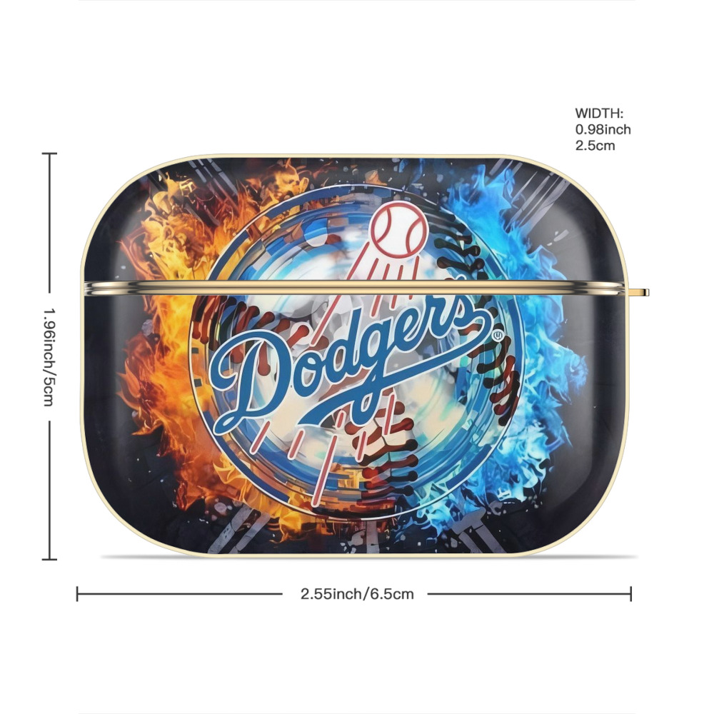  Luxury Gold AirPods Pro Case With Keychain, Flexible PC Material, Full Protection, Precise Cutouts, Anti-Fingerprint, Washable, Durable Design