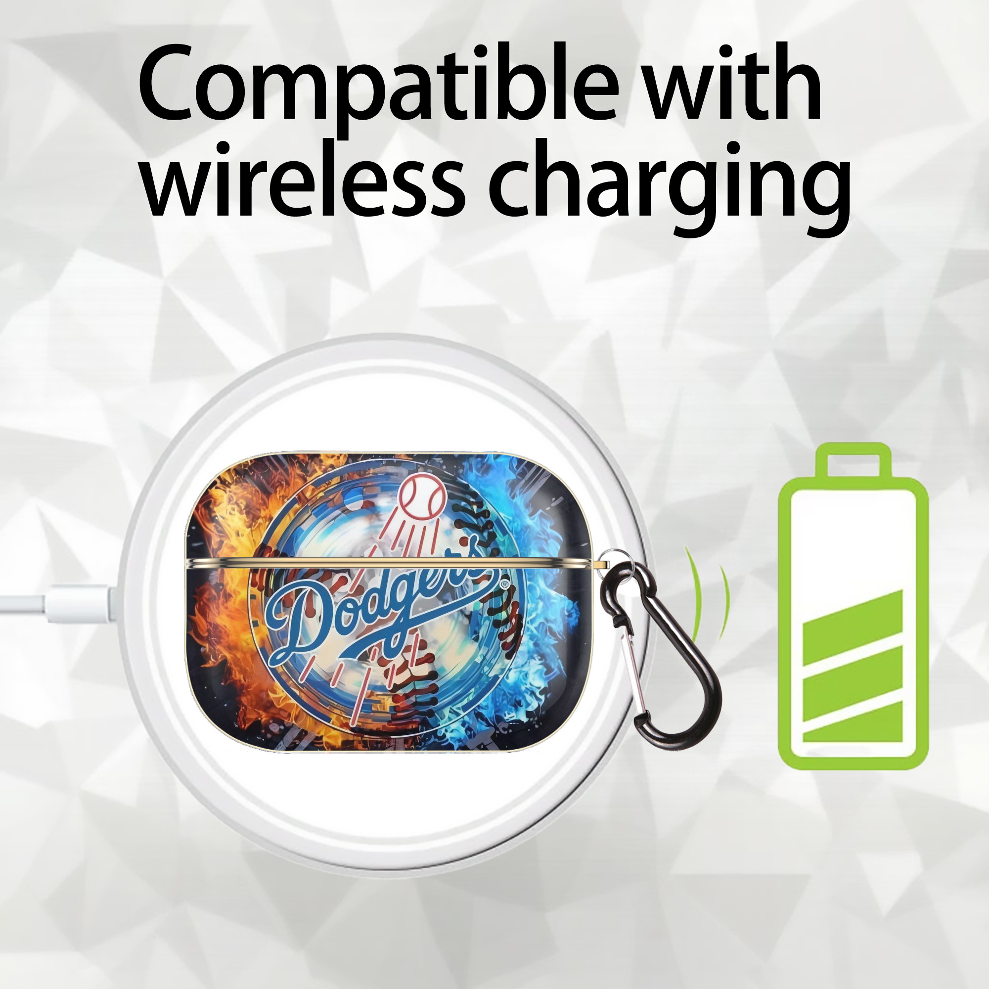  Luxury Gold AirPods Pro Case With Keychain, Flexible PC Material, Full Protection, Precise Cutouts, Anti-Fingerprint, Washable, Durable Design