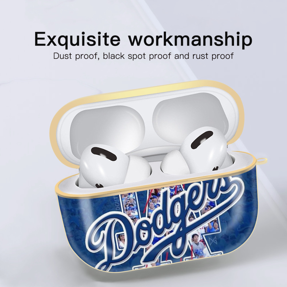  Luxury Gold AirPods Pro Case With Keychain, Flexible PC Material, Full Protection, Precise Cutouts, Anti-Fingerprint, Washable, Durable Design