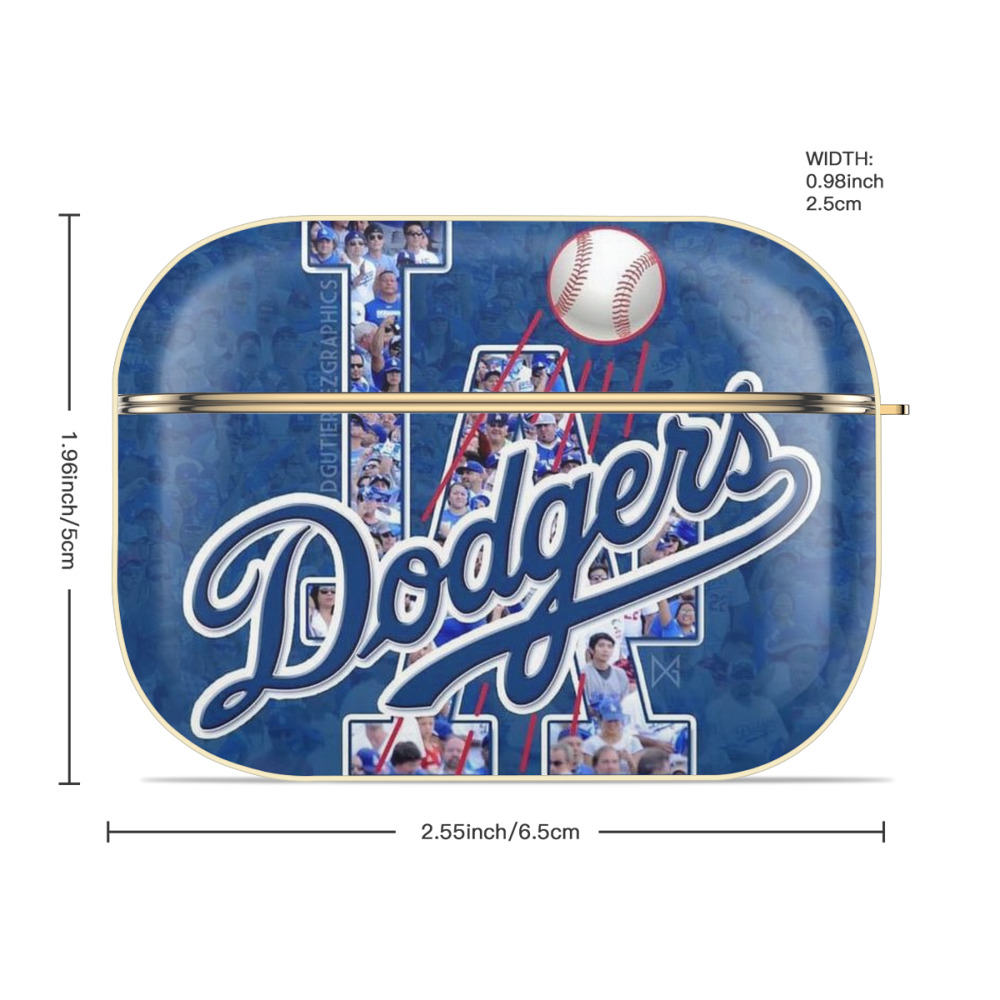  Luxury Gold AirPods Pro Case With Keychain, Flexible PC Material, Full Protection, Precise Cutouts, Anti-Fingerprint, Washable, Durable Design