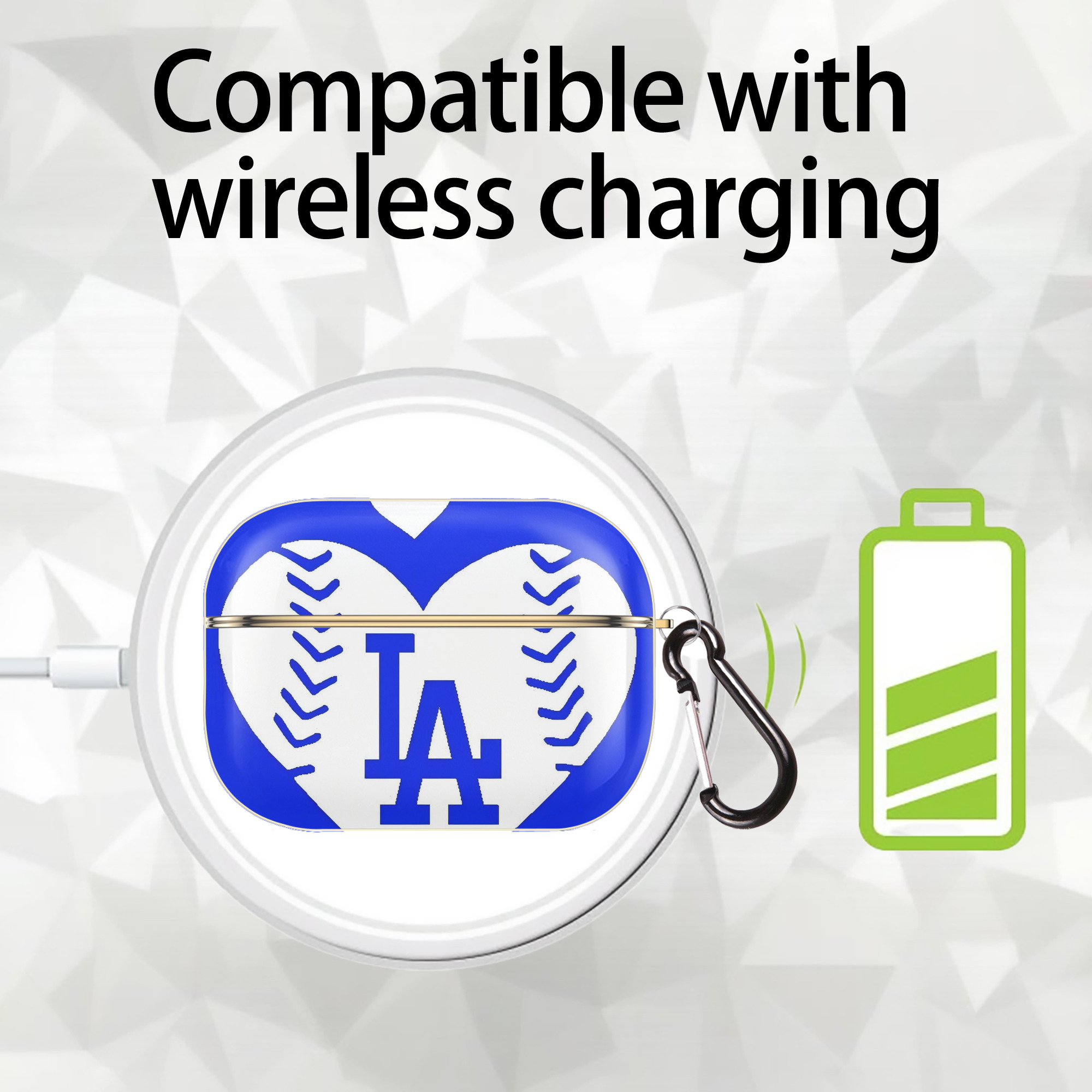  Luxury Gold AirPods Pro Case With Keychain, Flexible PC Material, Full Protection, Precise Cutouts, Anti-Fingerprint, Washable, Durable Design