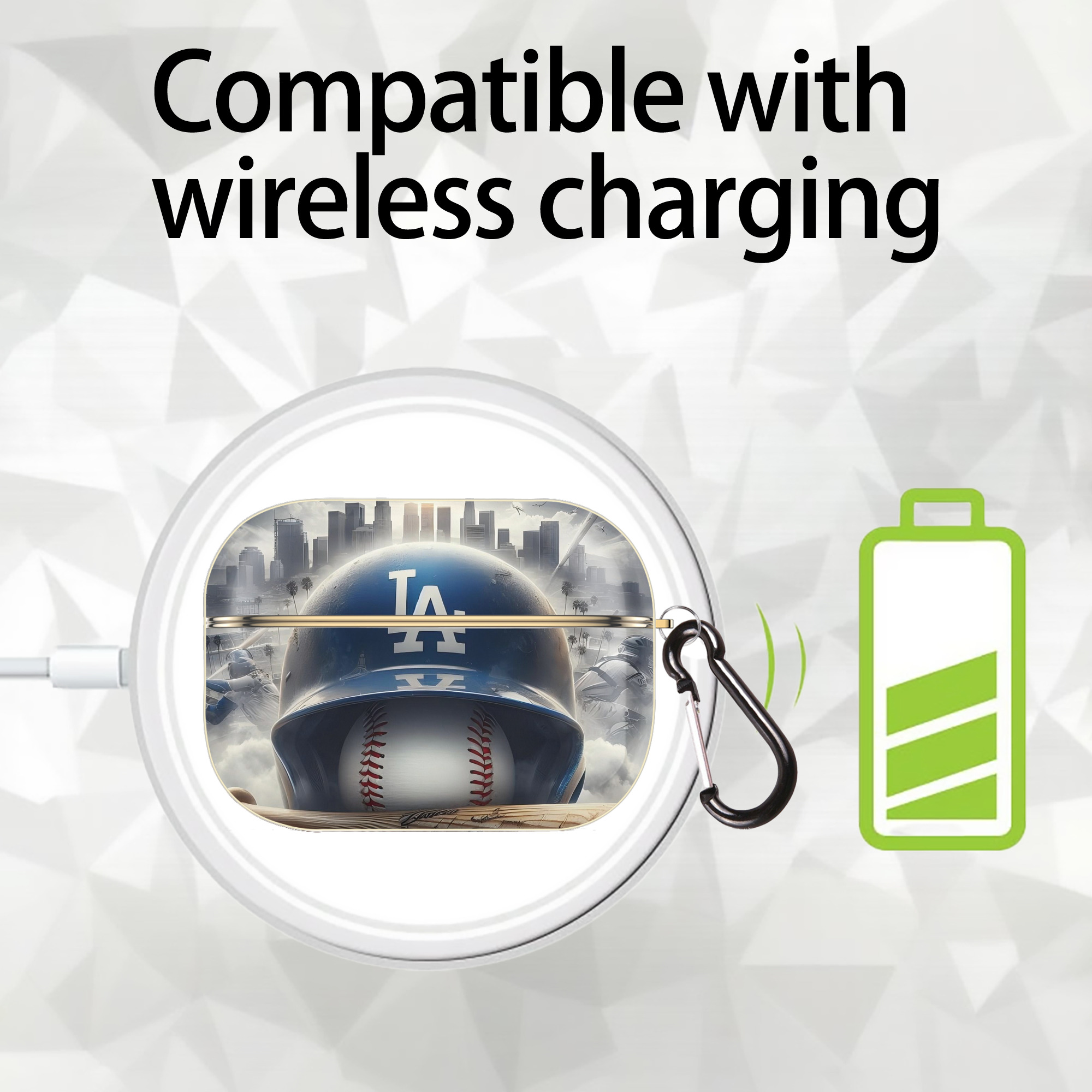  Luxury Gold AirPods Pro Case With Keychain, Flexible PC Material, Full Protection, Precise Cutouts, Anti-Fingerprint, Washable, Durable Design