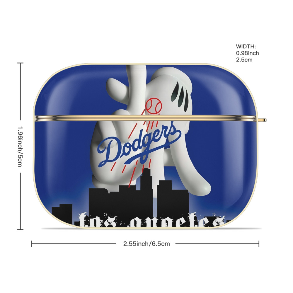  Luxury Gold AirPods Pro Case With Keychain, Flexible PC Material, Full Protection, Precise Cutouts, Anti-Fingerprint, Washable, Durable Design