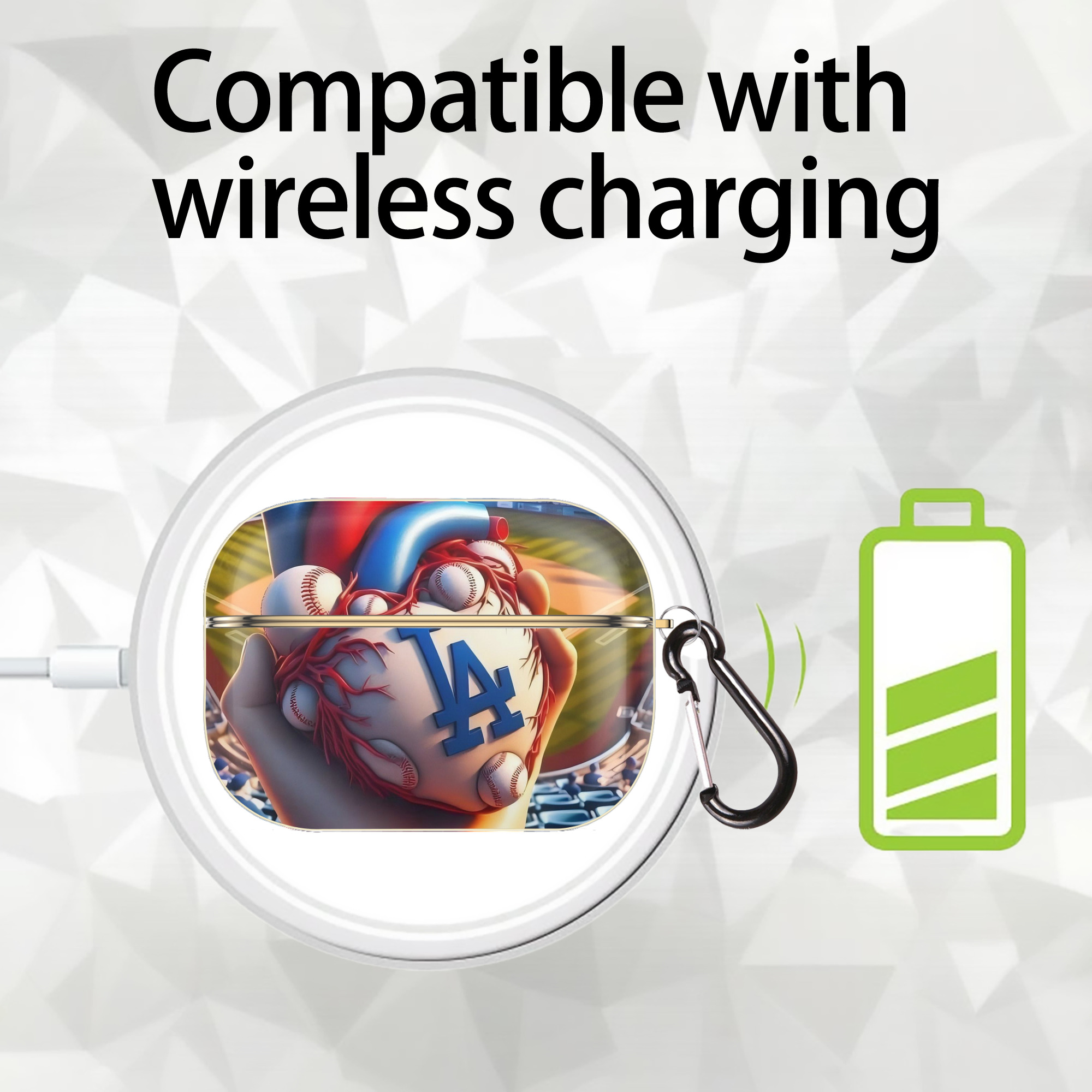  Luxury Gold AirPods Pro Case With Keychain, Flexible PC Material, Full Protection, Precise Cutouts, Anti-Fingerprint, Washable, Durable Design