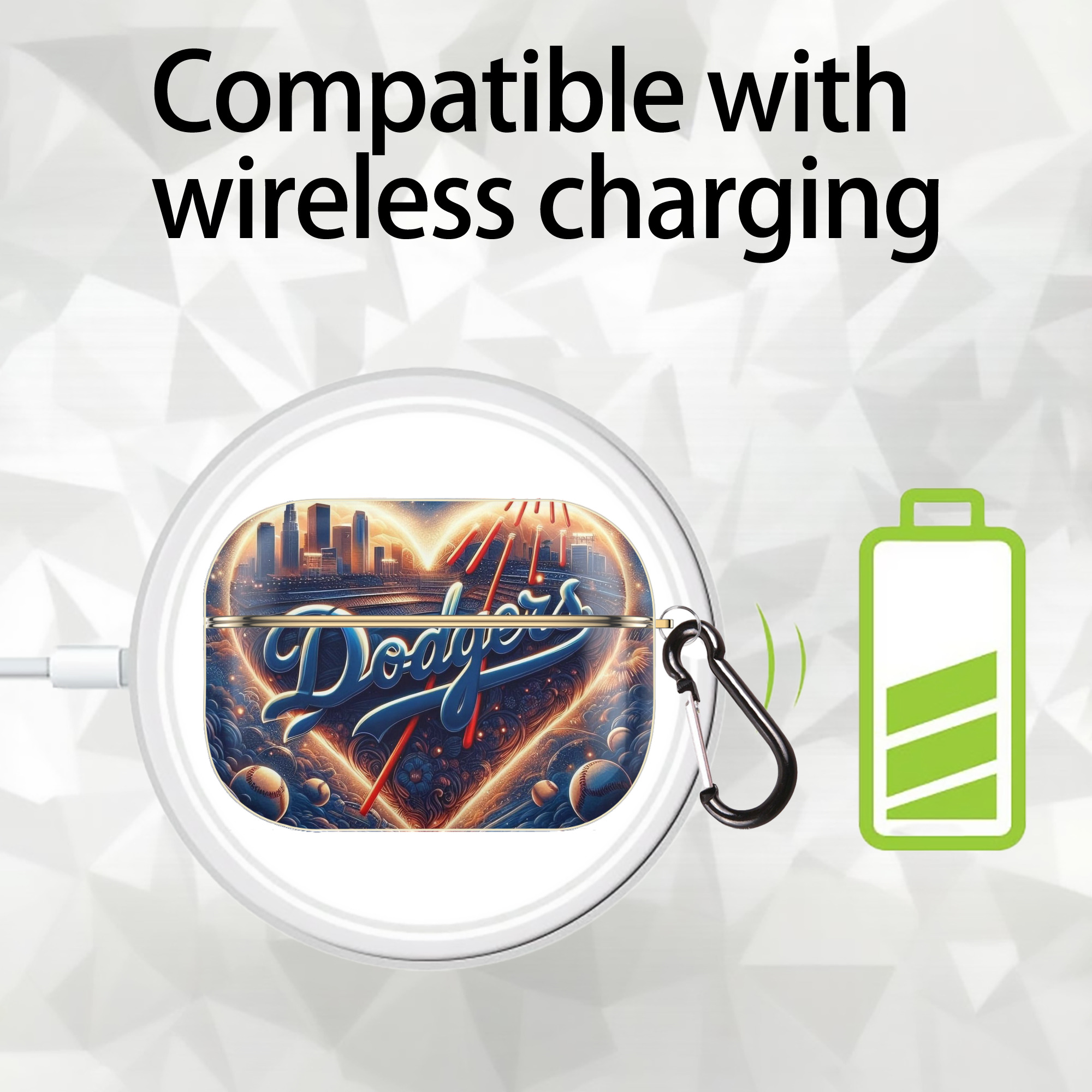  Luxury Gold AirPods Pro Case With Keychain, Flexible PC Material, Full Protection, Precise Cutouts, Anti-Fingerprint, Washable, Durable Design