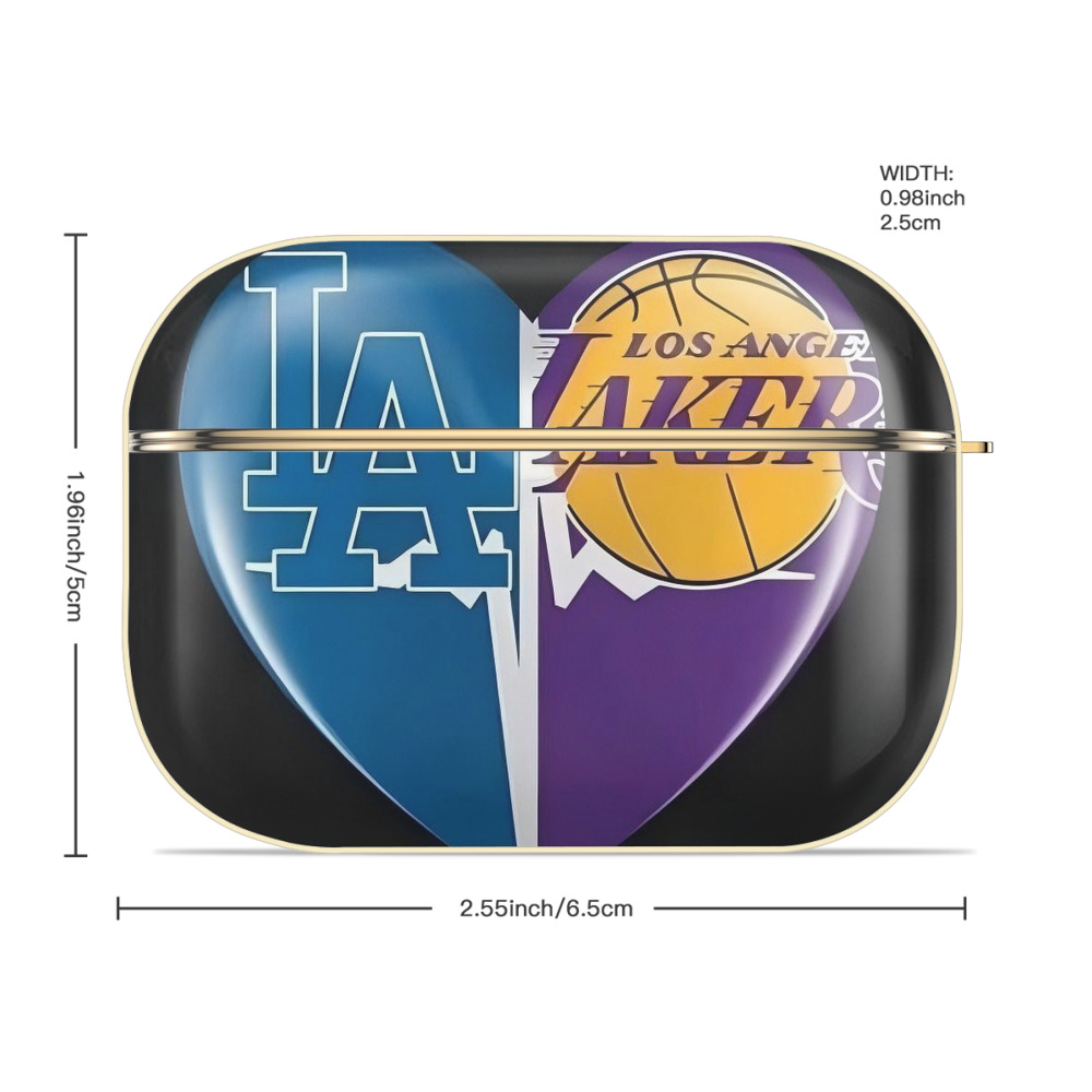  Luxury Gold AirPods Pro Case With Keychain, Flexible PC Material, Full Protection, Precise Cutouts, Anti-Fingerprint, Washable, Durable Design