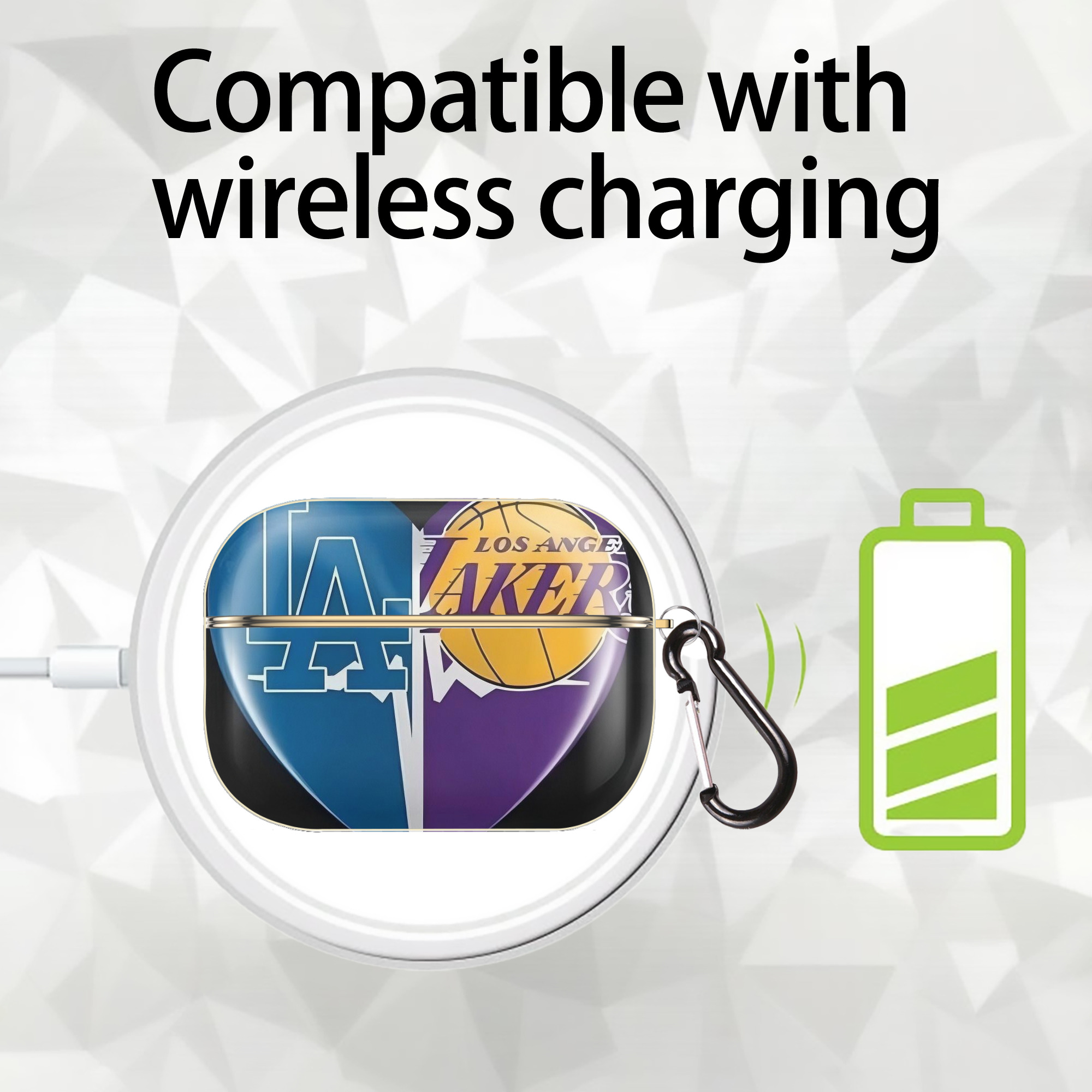  Luxury Gold AirPods Pro Case With Keychain, Flexible PC Material, Full Protection, Precise Cutouts, Anti-Fingerprint, Washable, Durable Design