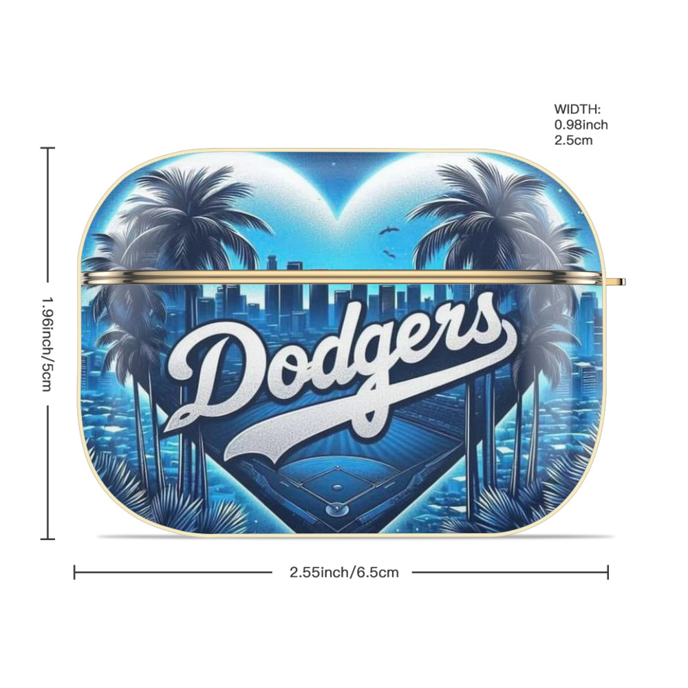  Luxury Gold AirPods Pro Case With Keychain, Flexible PC Material, Full Protection, Precise Cutouts, Anti-Fingerprint, Washable, Durable Design