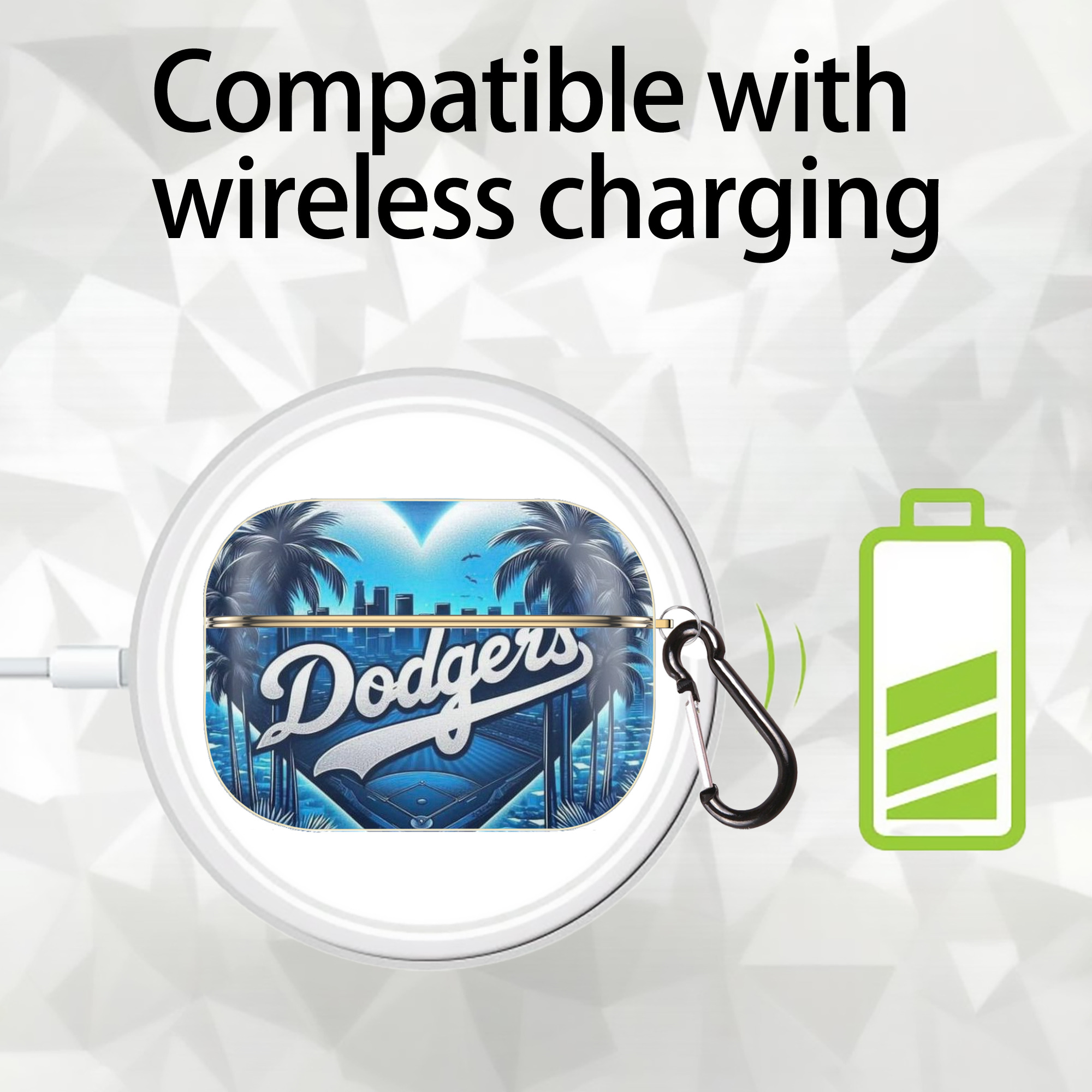  Luxury Gold AirPods Pro Case With Keychain, Flexible PC Material, Full Protection, Precise Cutouts, Anti-Fingerprint, Washable, Durable Design