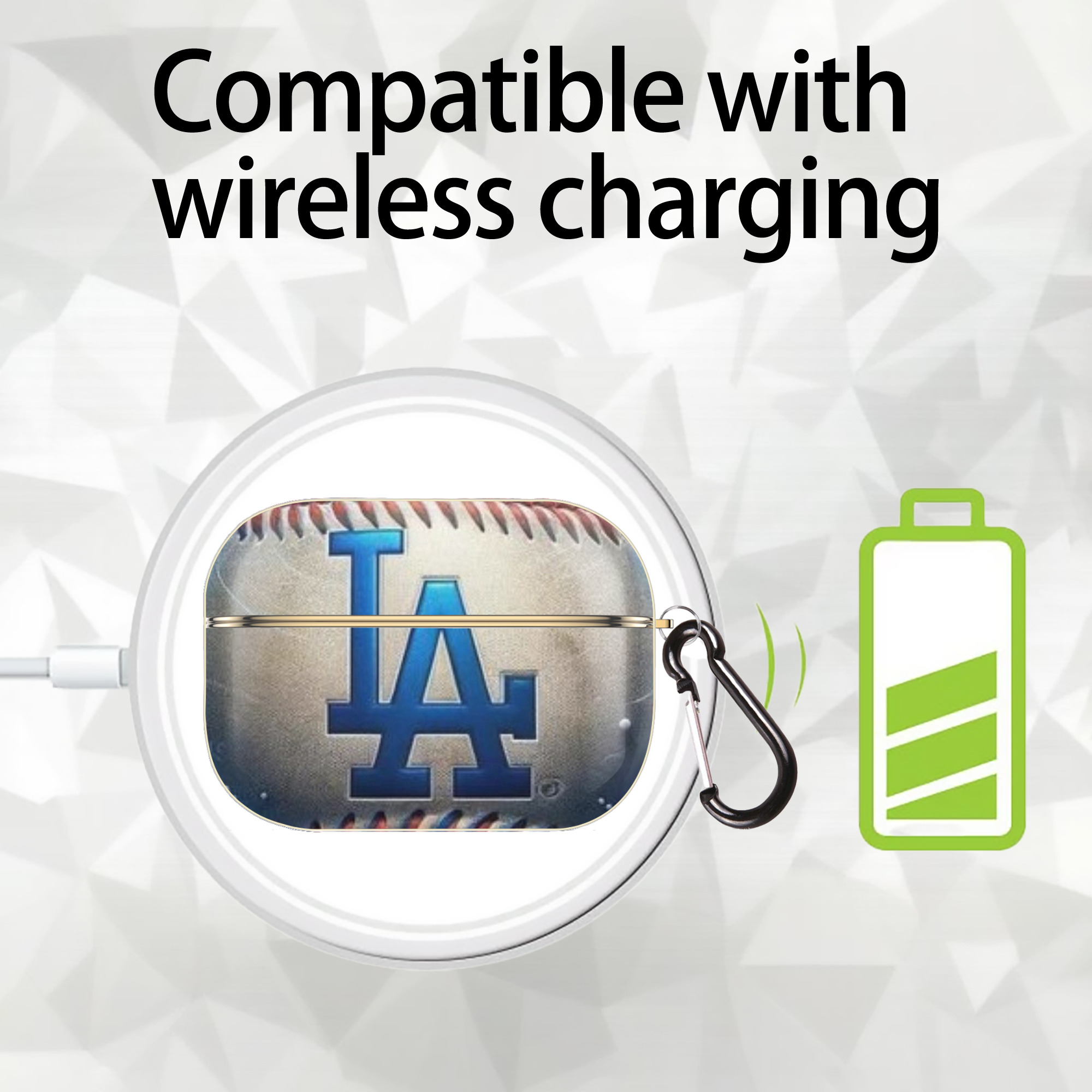  Luxury Gold AirPods Pro Case With Keychain, Flexible PC Material, Full Protection, Precise Cutouts, Anti-Fingerprint, Washable, Durable Design