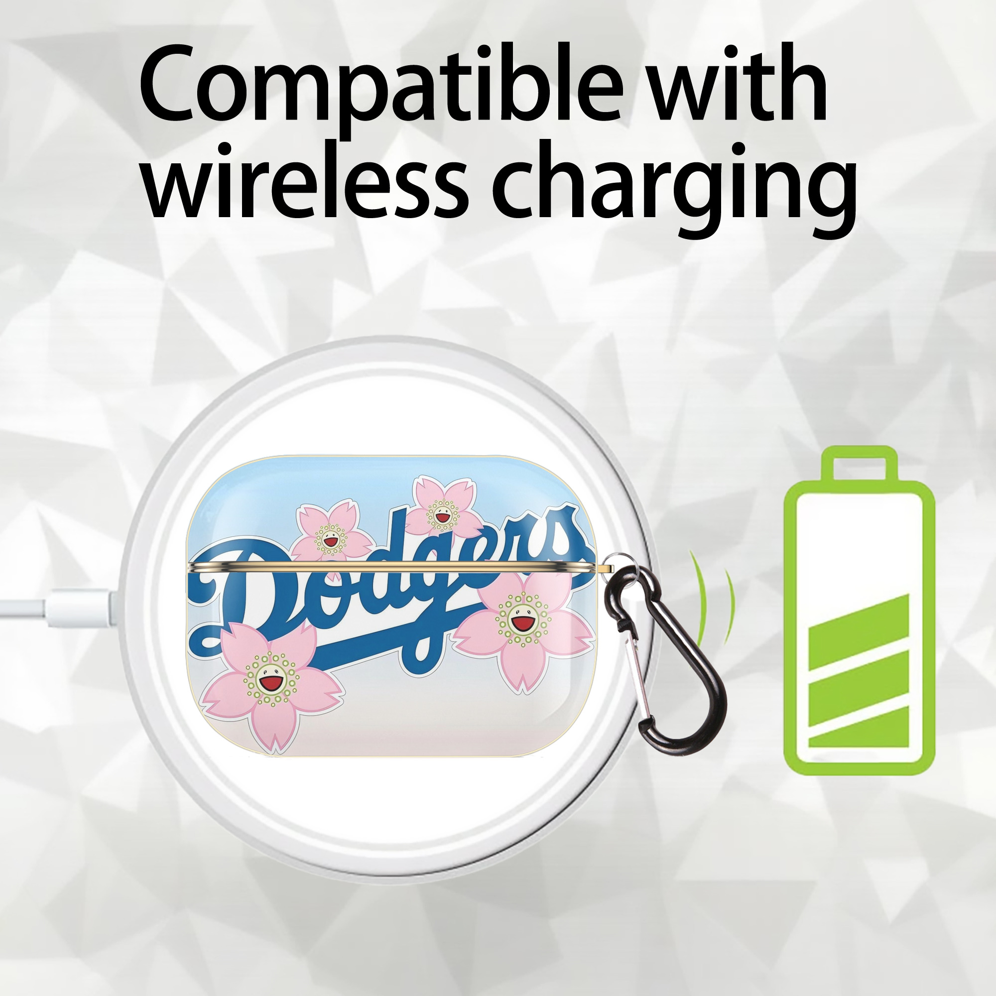  Luxury Gold AirPods Pro Case With Keychain, Flexible PC Material, Full Protection, Precise Cutouts, Anti-Fingerprint, Washable, Durable Design