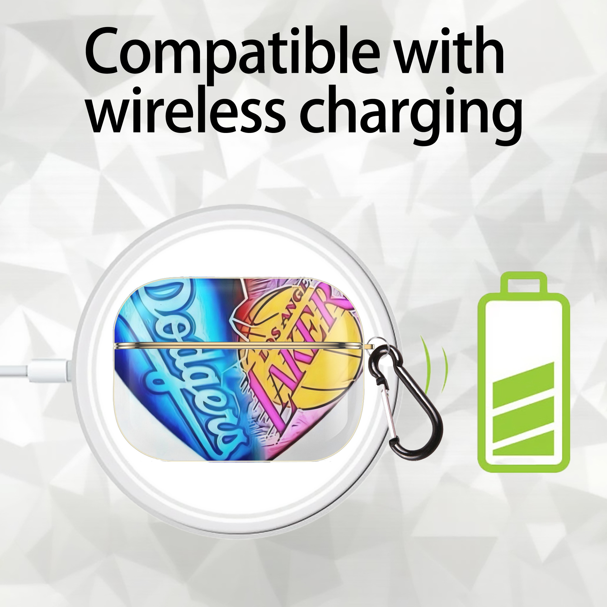  Luxury Gold AirPods Pro Case With Keychain, Flexible PC Material, Full Protection, Precise Cutouts, Anti-Fingerprint, Washable, Durable Design