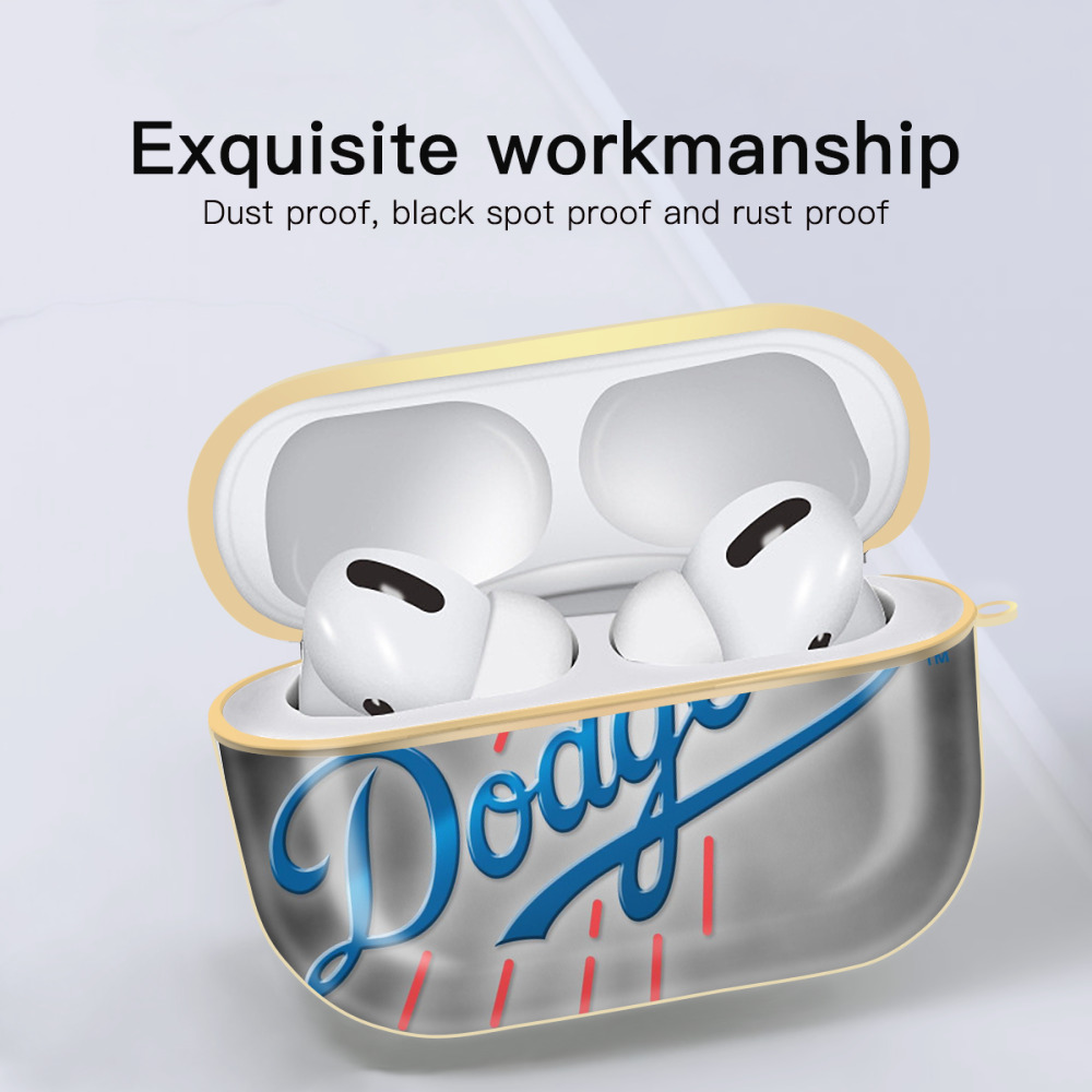  Luxury Gold AirPods Pro Case With Keychain, Flexible PC Material, Full Protection, Precise Cutouts, Anti-Fingerprint, Washable, Durable Design