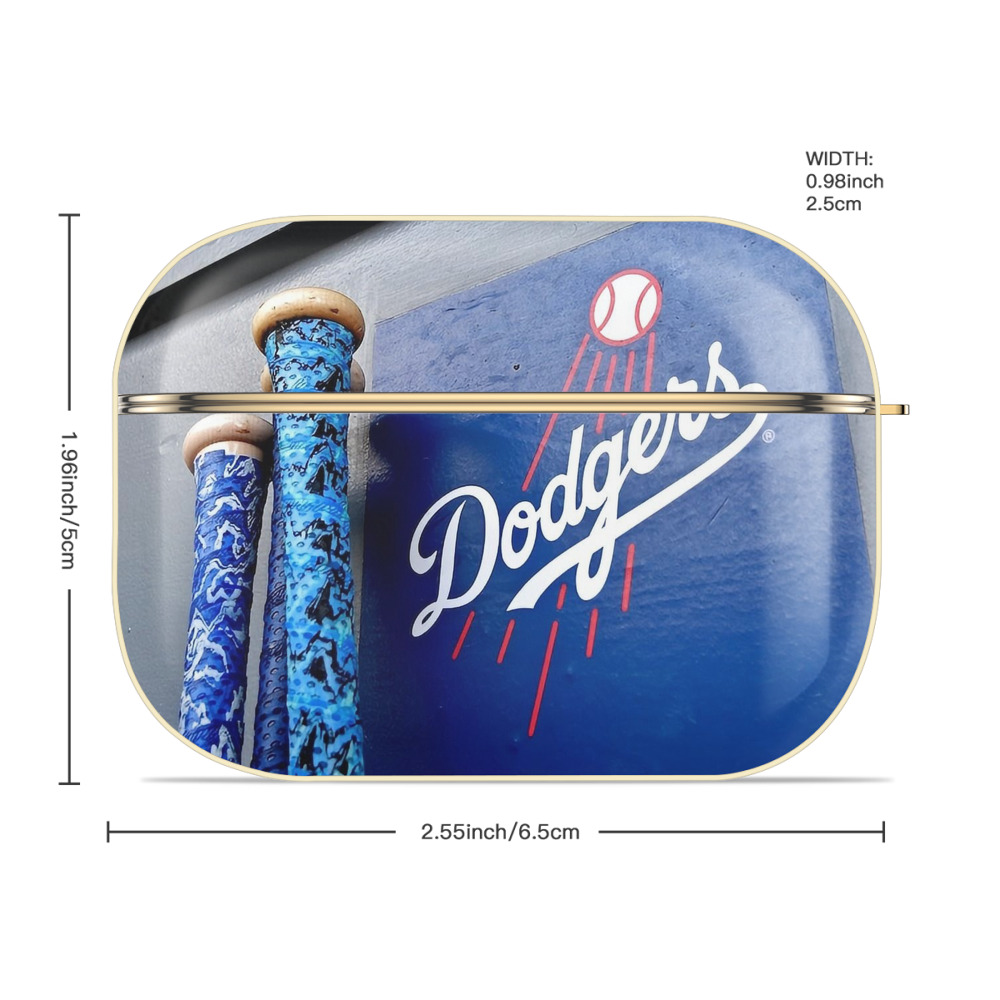  Luxury Gold AirPods Pro Case With Keychain, Flexible PC Material, Full Protection, Precise Cutouts, Anti-Fingerprint, Washable, Durable Design