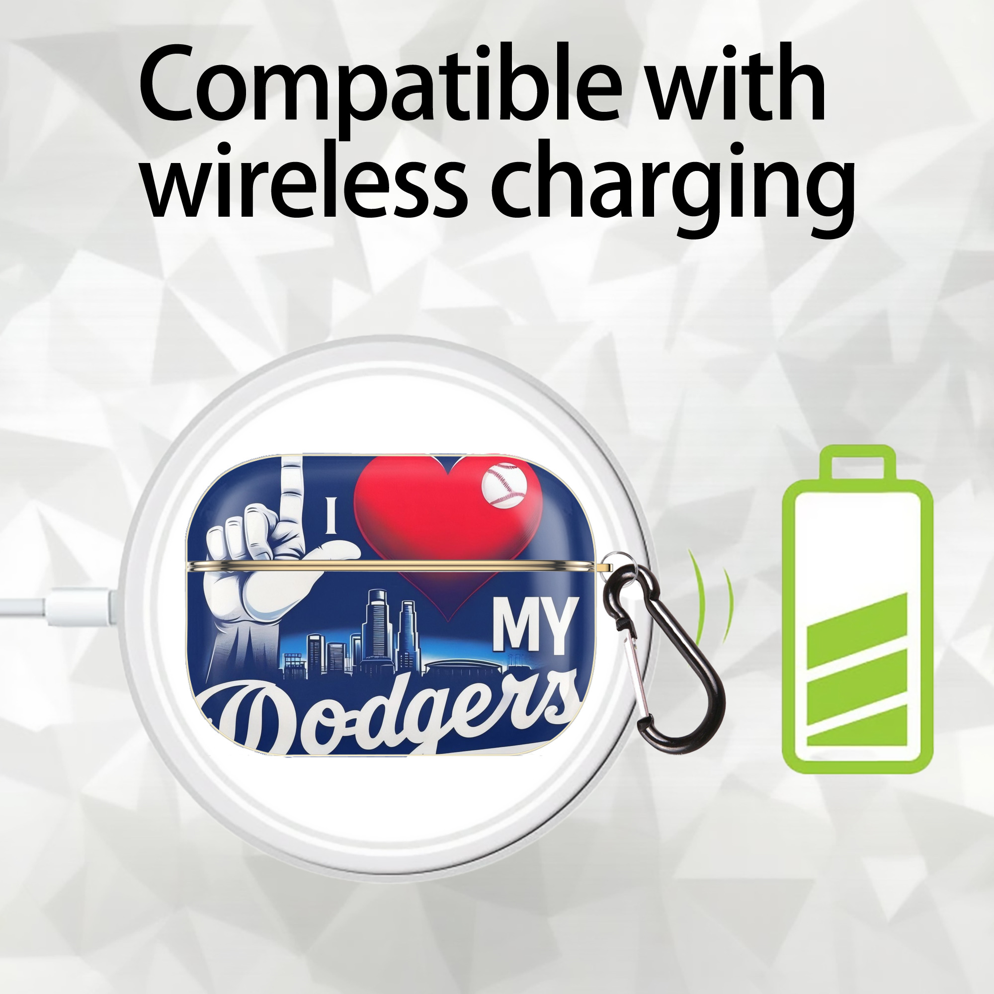  Luxury Gold AirPods Pro Case With Keychain, Flexible PC Material, Full Protection, Precise Cutouts, Anti-Fingerprint, Washable, Durable Design