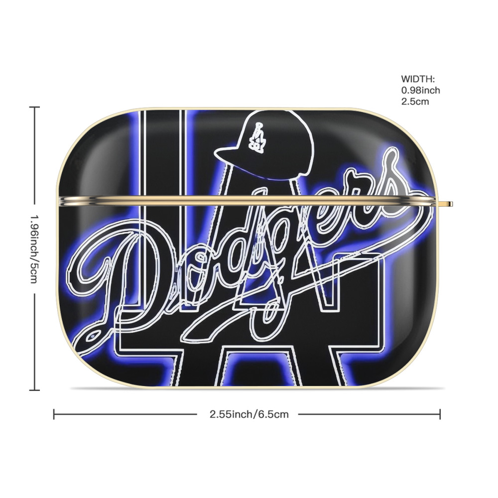  Luxury Gold AirPods Pro Case With Keychain, Flexible PC Material, Full Protection, Precise Cutouts, Anti-Fingerprint, Washable, Durable Design