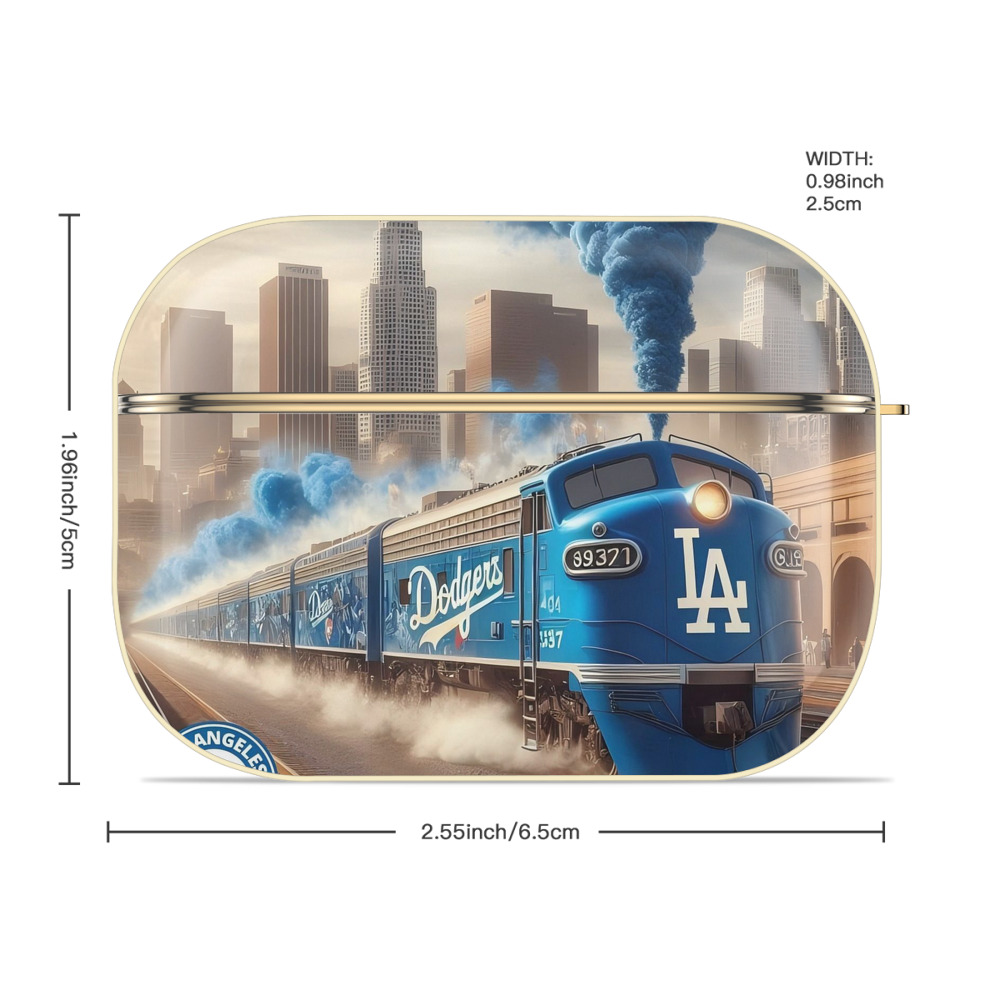  Luxury Gold AirPods Pro Case With Keychain, Flexible PC Material, Full Protection, Precise Cutouts, Anti-Fingerprint, Washable, Durable Design