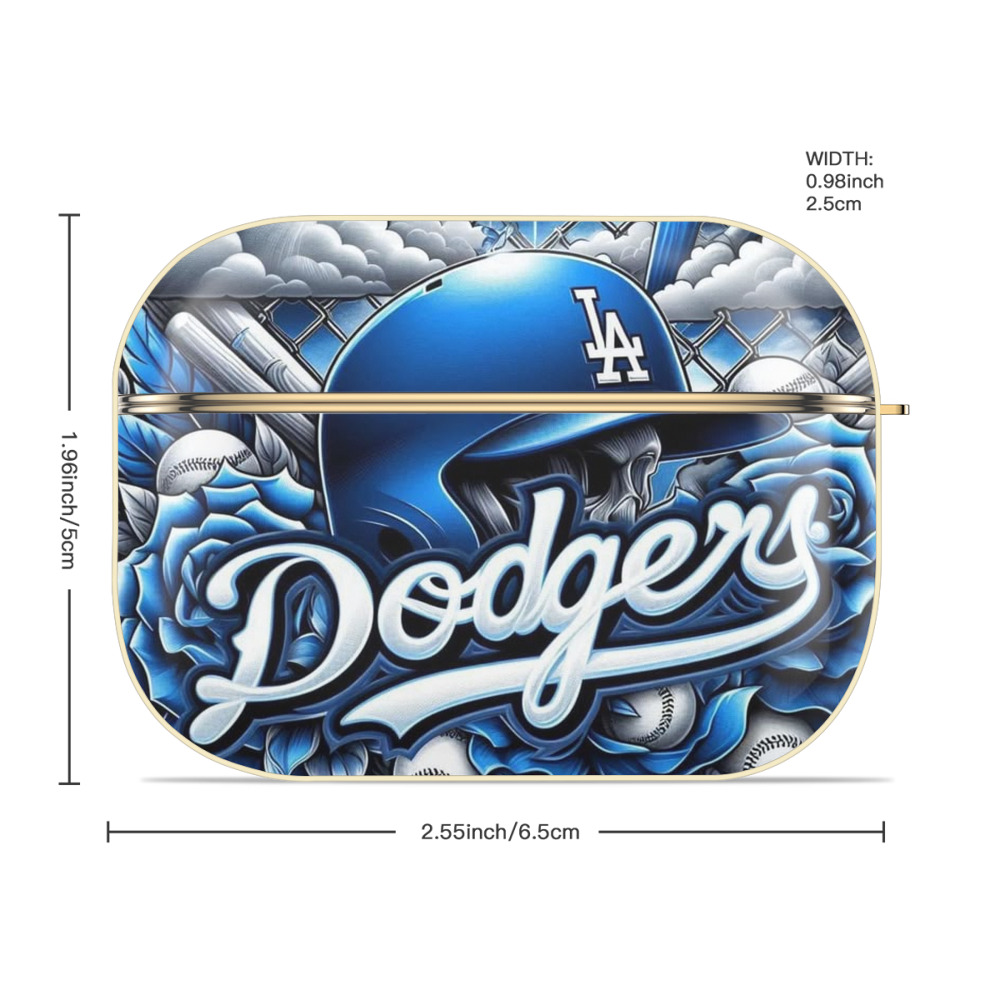  Luxury Gold AirPods Pro Case With Keychain, Flexible PC Material, Full Protection, Precise Cutouts, Anti-Fingerprint, Washable, Durable Design